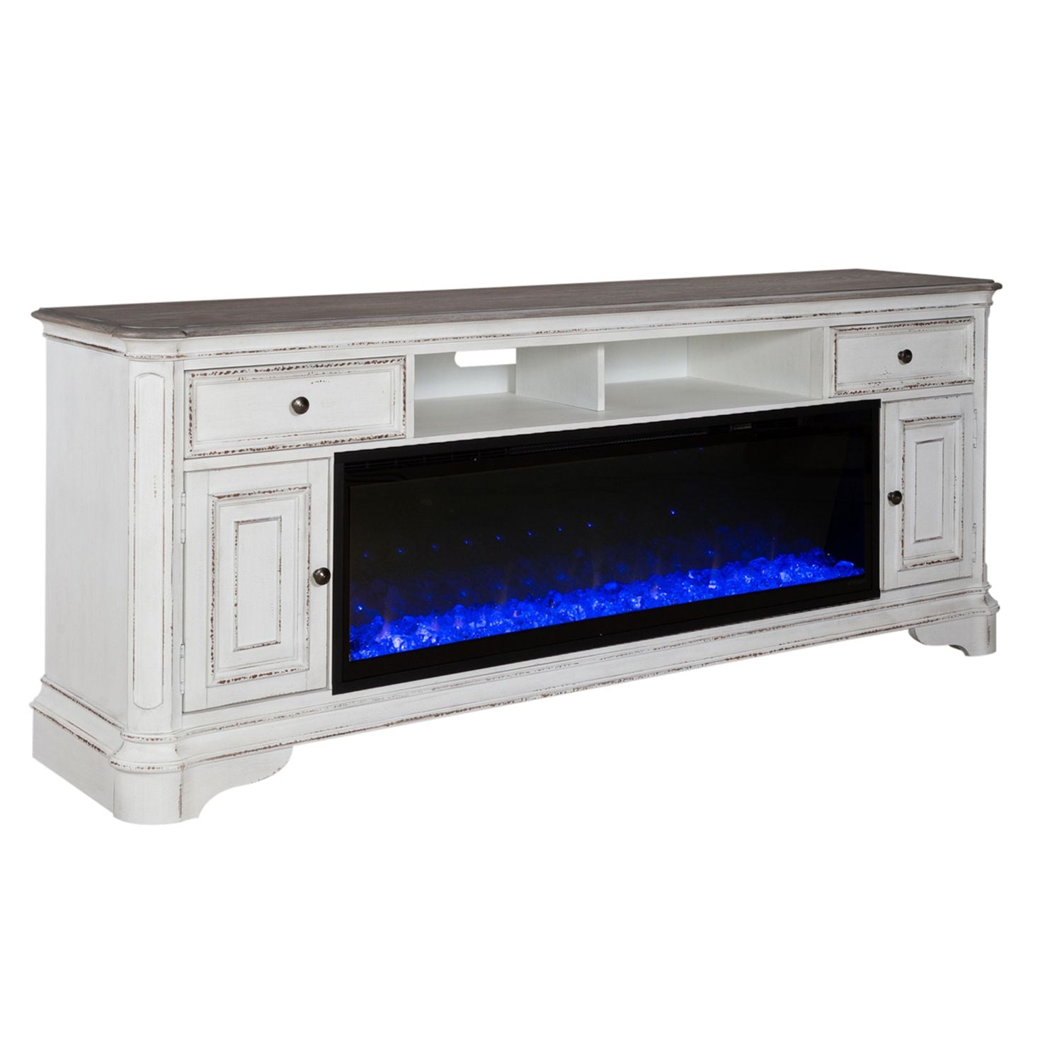 Kelashi 82 Inch Fireplace TV Stand