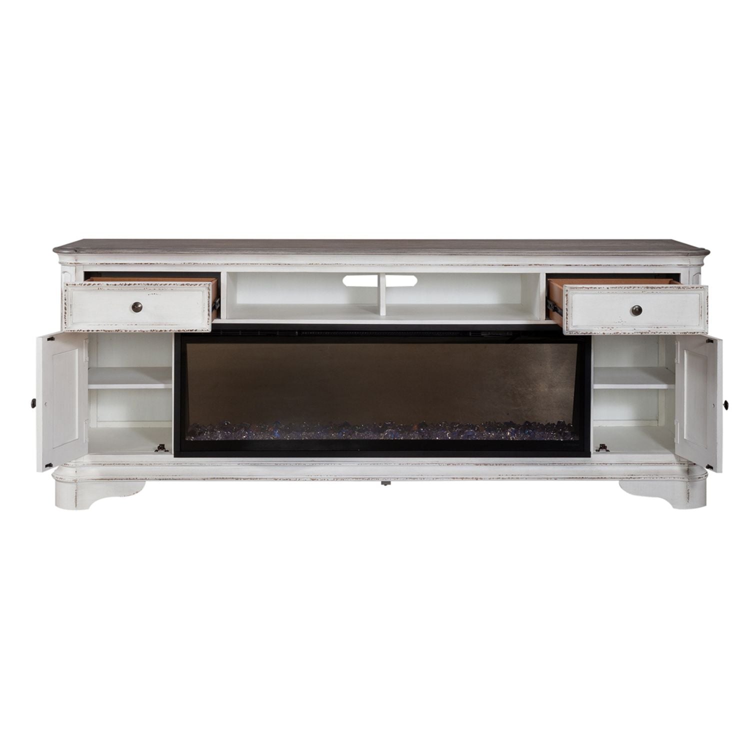 Kelashi 82 Inch Fireplace TV Stand