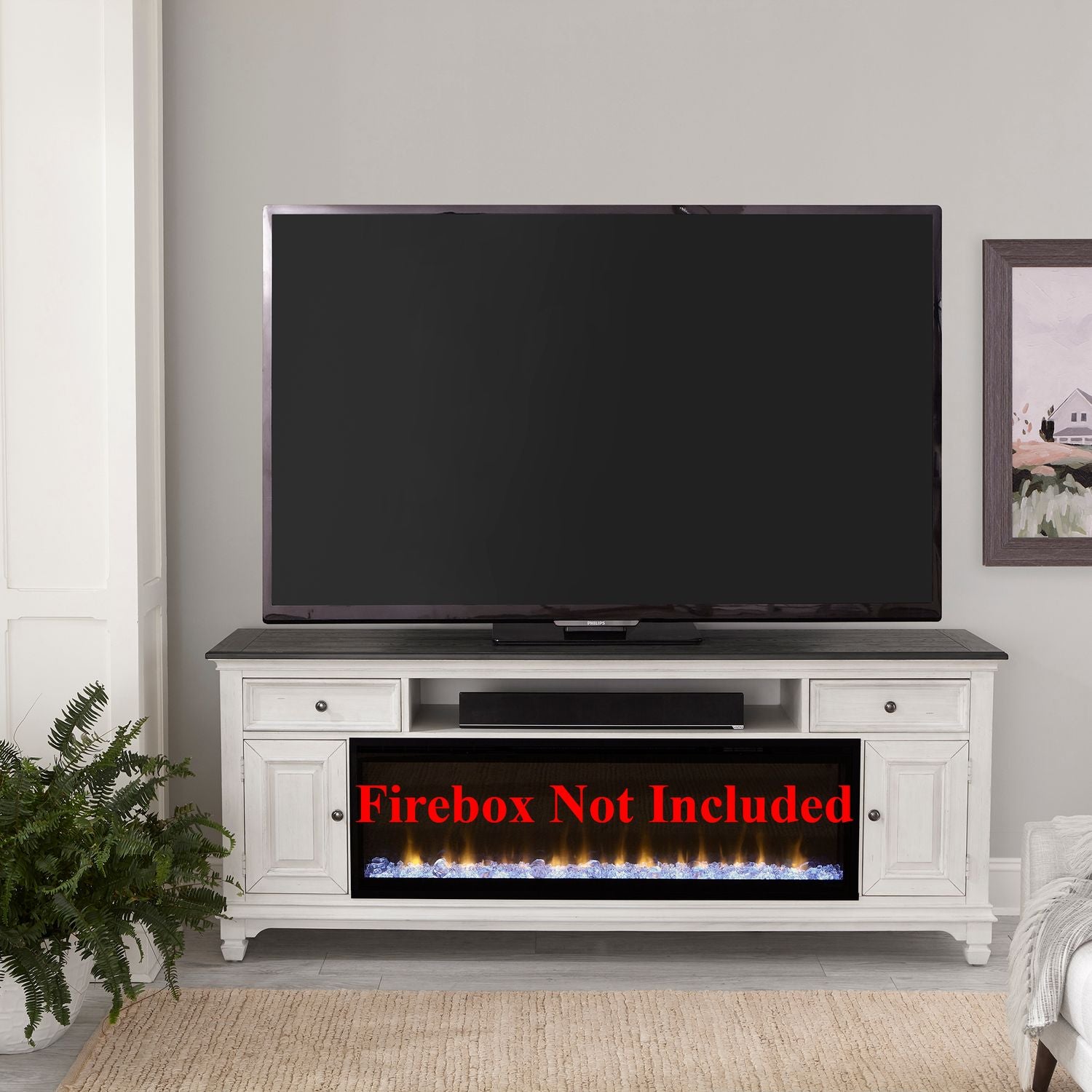 Keiaja 80 Inch Fireplace TV Stand