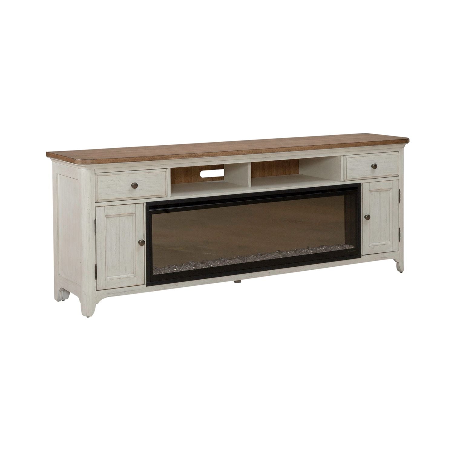 Kaytlen 79 Inch TV Stand with Fire