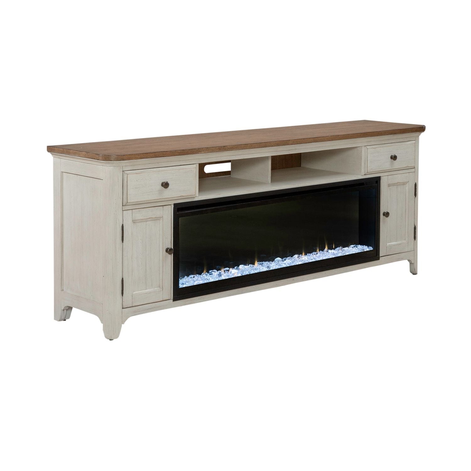 Kaytlen 79 Inch TV Stand with Fire