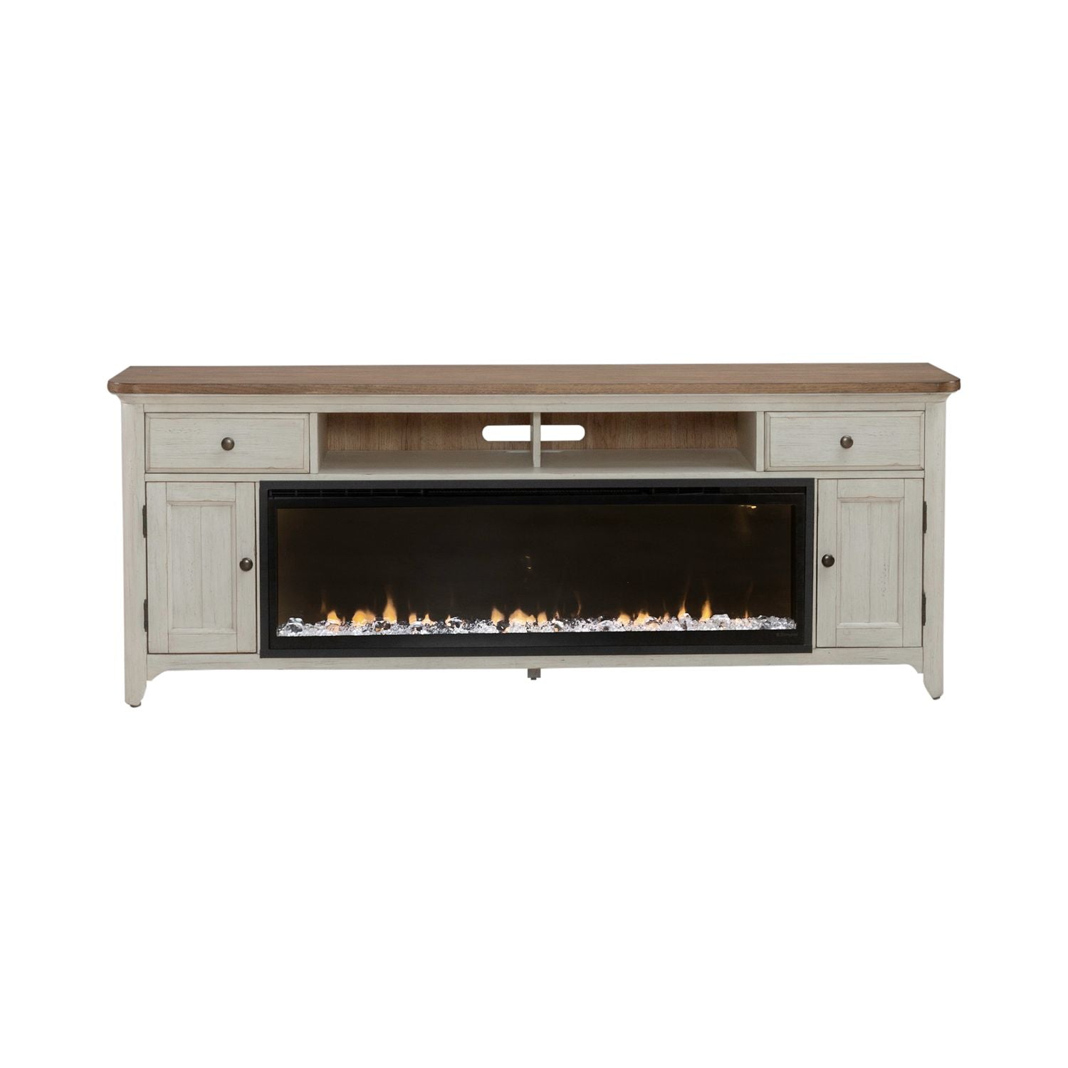 Kaytlen 79 Inch TV Stand with Fire