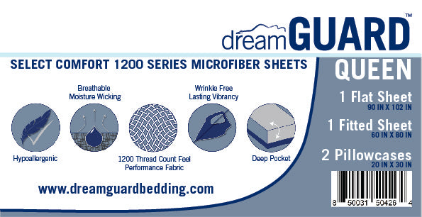 dreamGuard Queen Sheet Set