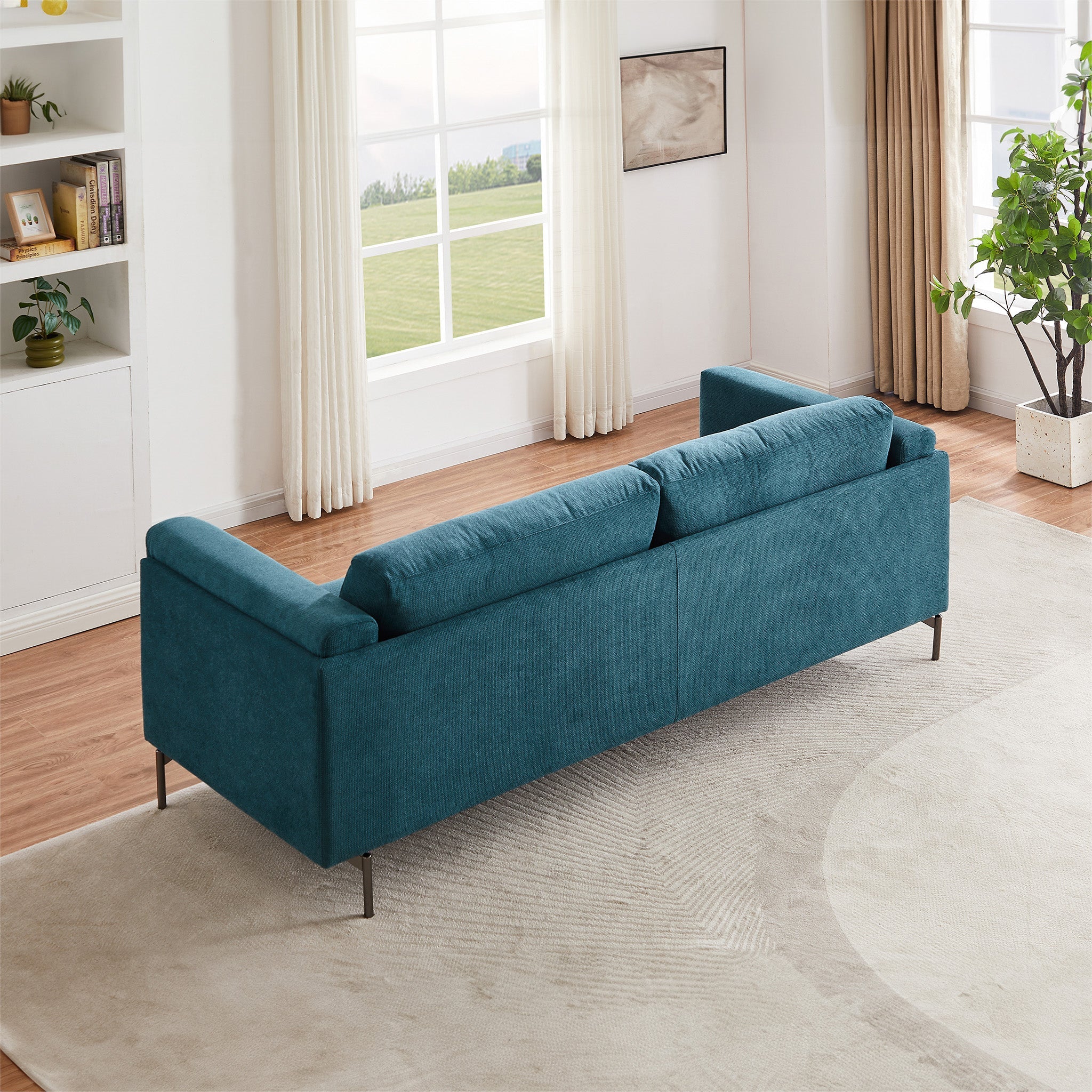 London Sofa Blue Linen