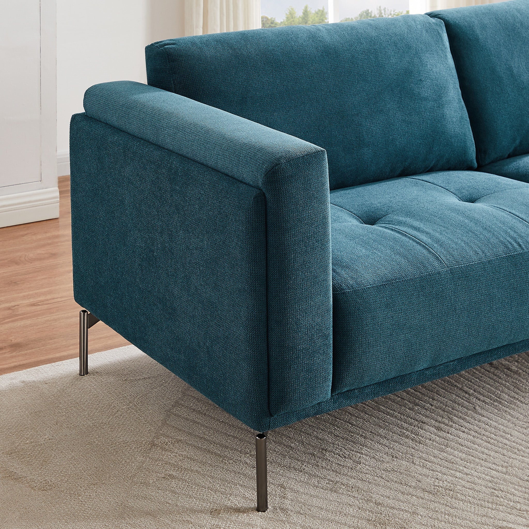 London Sofa Blue Linen