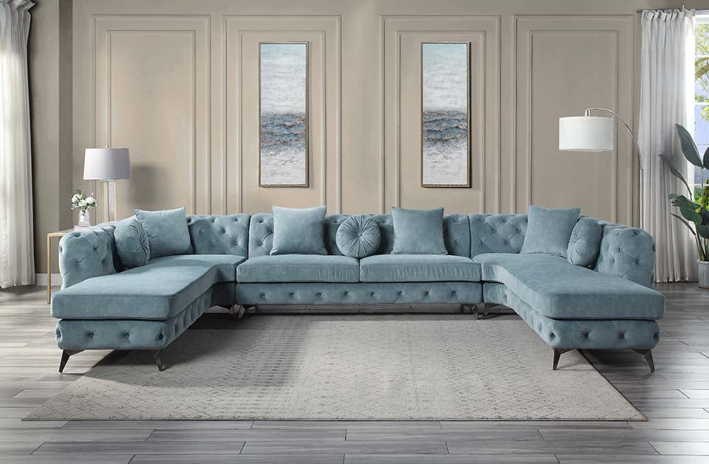 Amelie-Jane Sectional Sofa W/7 Pillows