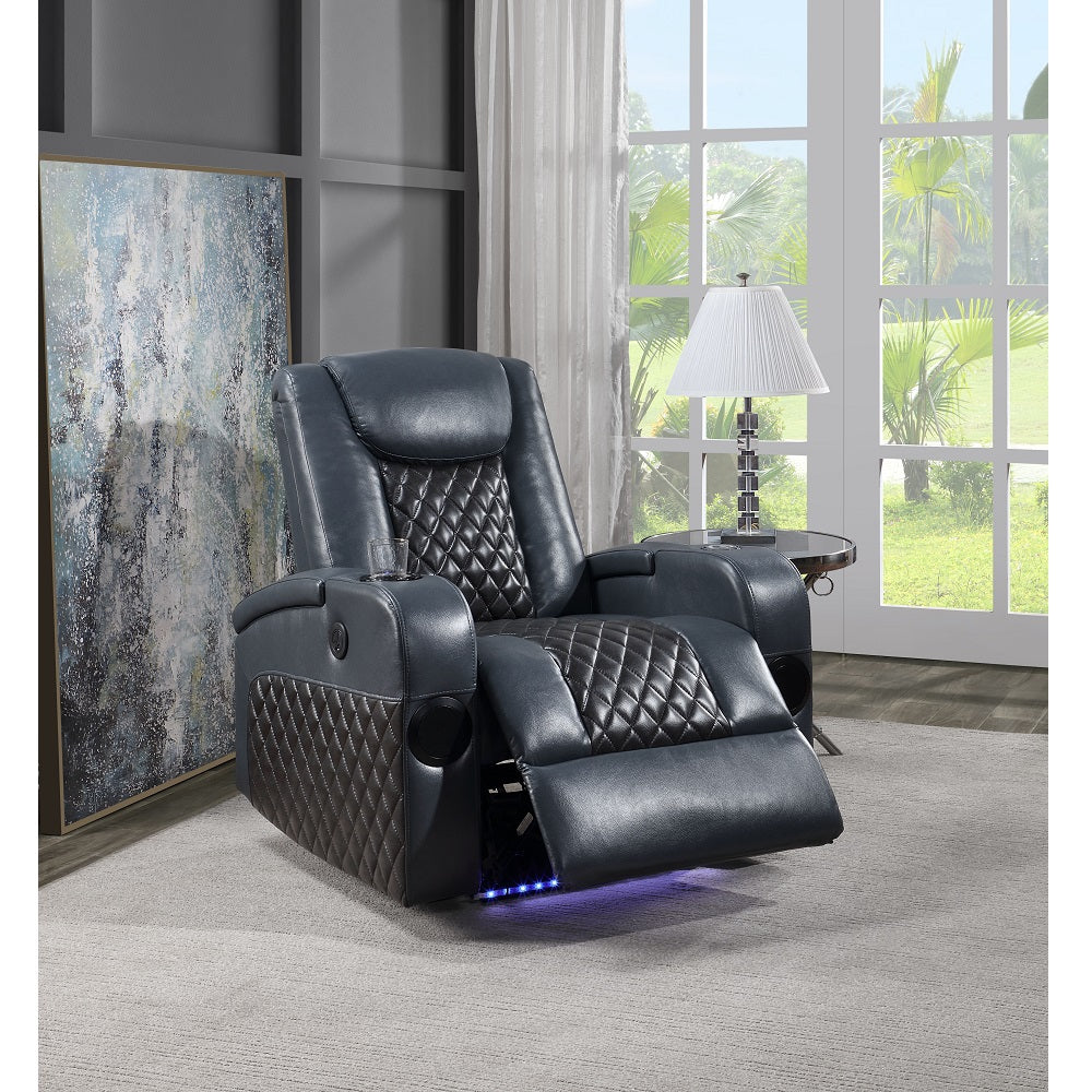 Carbonaro Power Motion Recliner W/Bluetooth, Wireless Charger & Cupholder