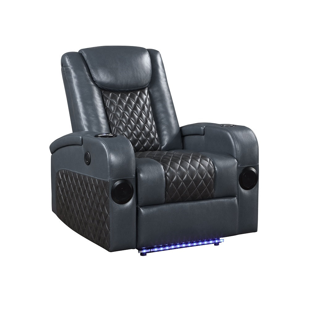 Carbonaro Power Motion Recliner W/Bluetooth, Wireless Charger & Cupholder