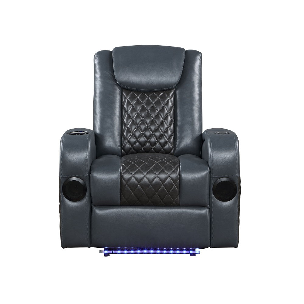 Carbonaro Power Motion Recliner W/Bluetooth, Wireless Charger & Cupholder