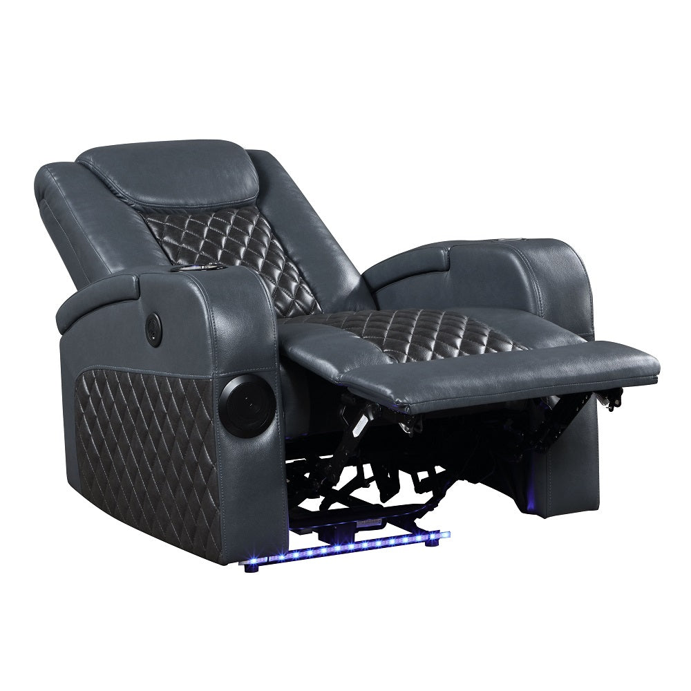 Carbonaro Power Motion Recliner W/Bluetooth, Wireless Charger & Cupholder