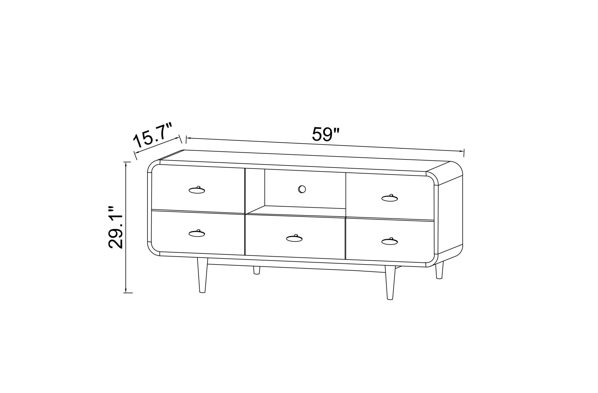 Stein High TV Stand TV's up to 60"