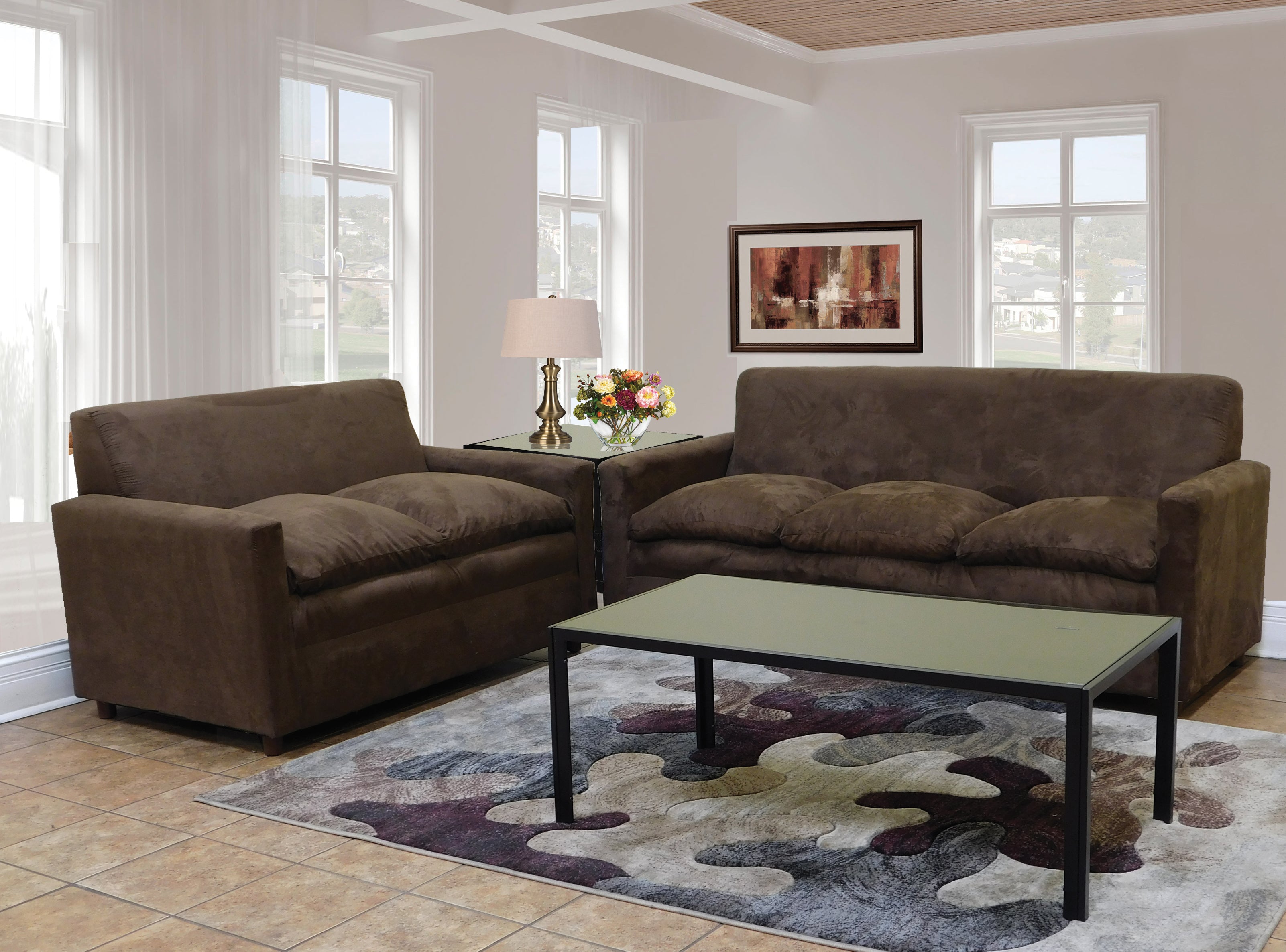 Matigan Living Room Set, Sofa Loveseat