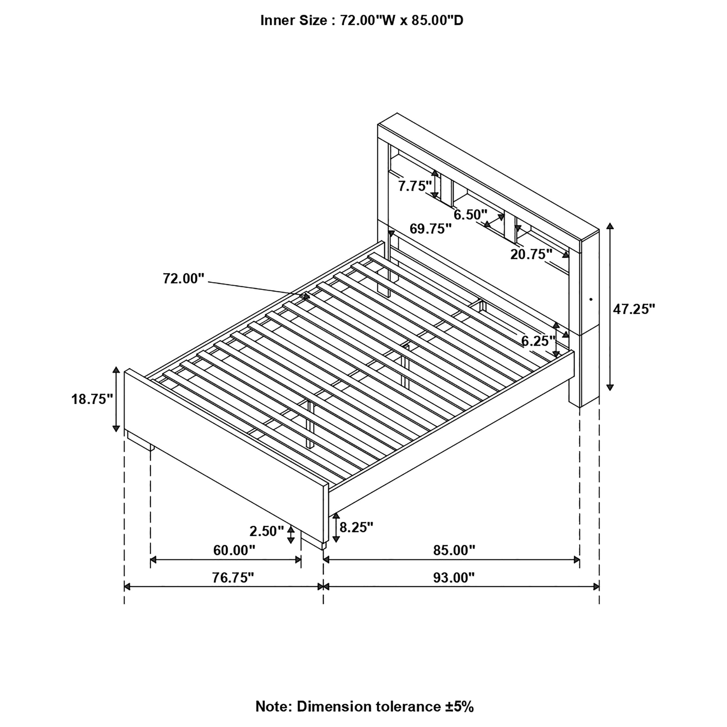 Jessica Collection Modern Bed