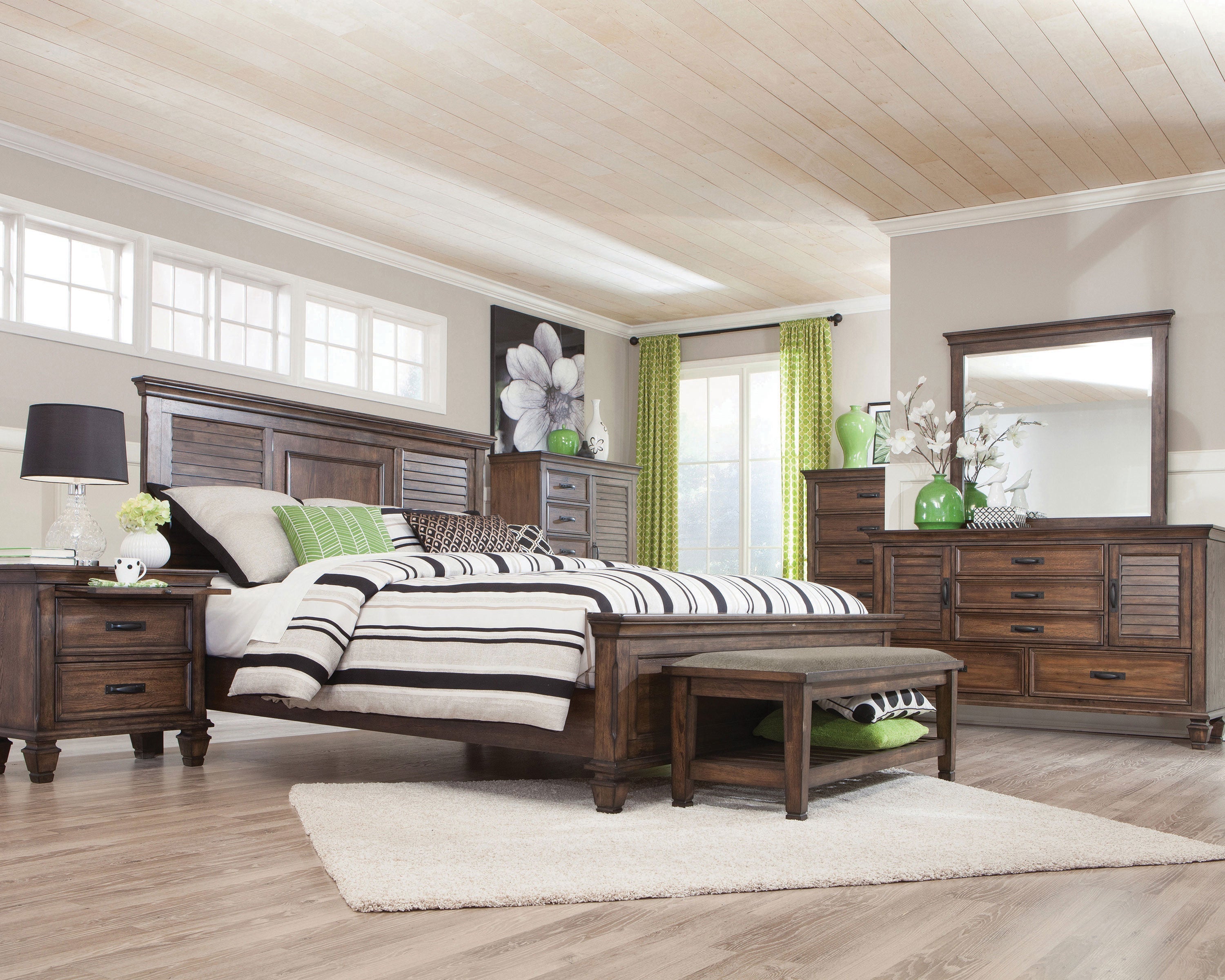 Franco Rustic Vibe & Tropical Design Bed