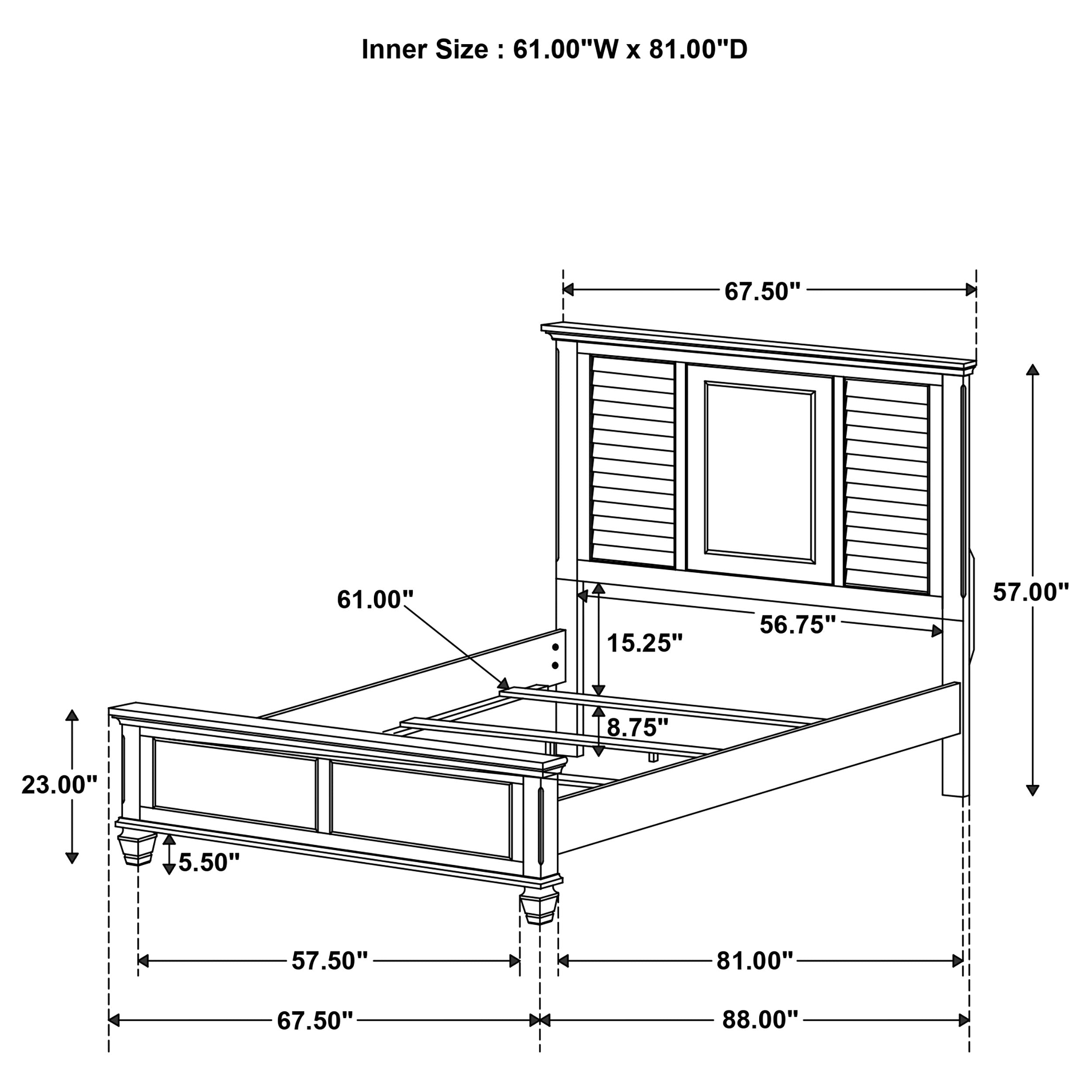 Franco Rustic Vibe & Tropical Design Bed