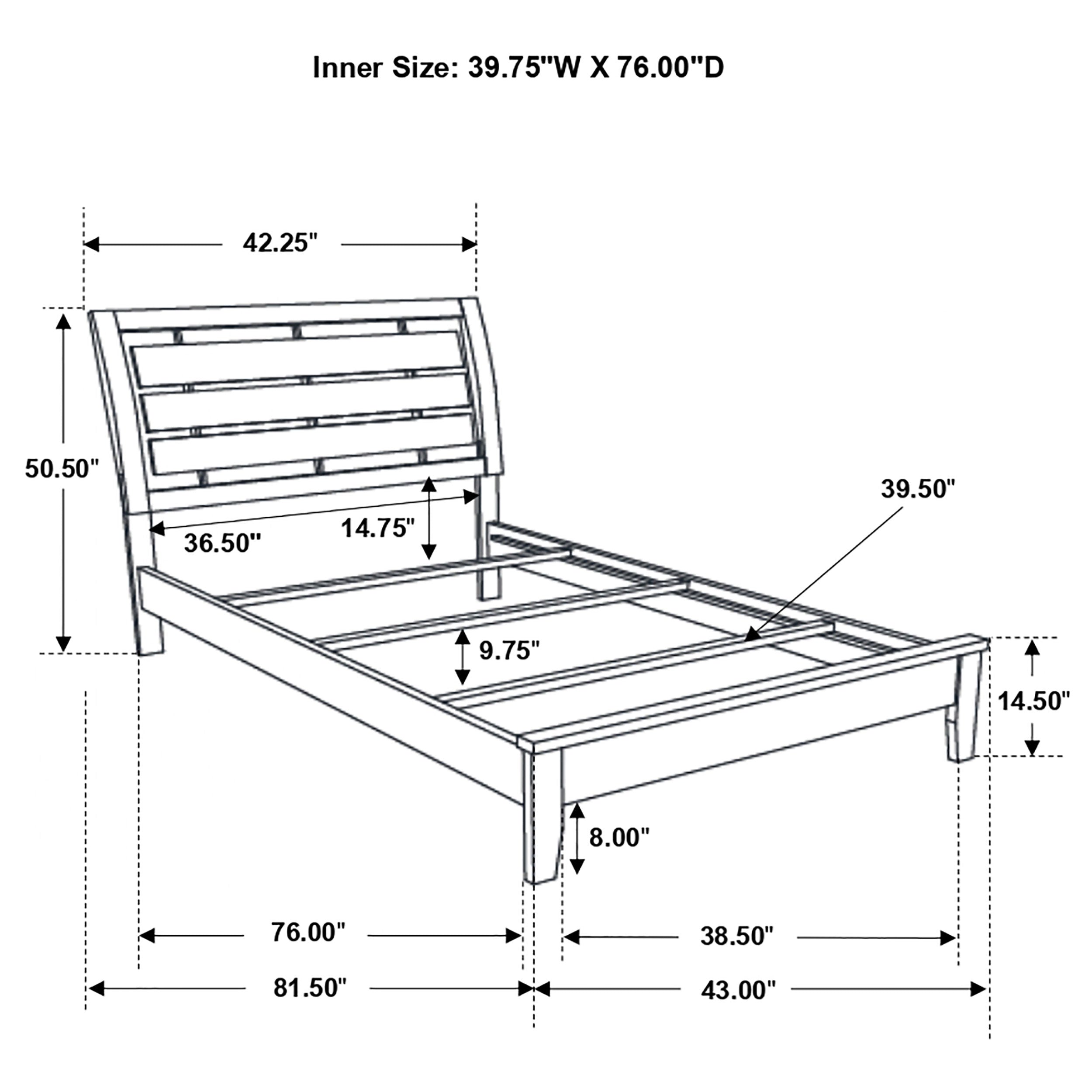 Serenity Youth Bedroom or Guest Room Panel Bed