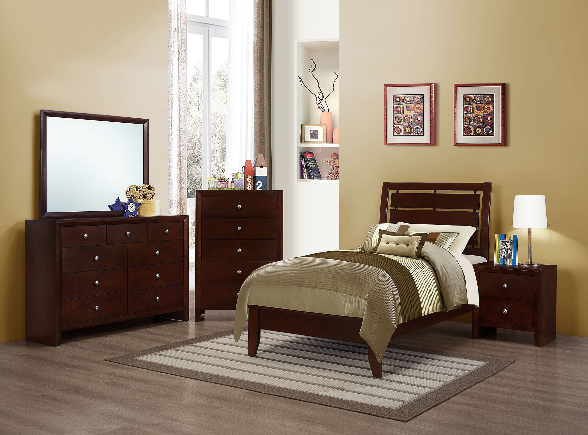 Serenity Youth Bedroom or Guest Room Panel Bed