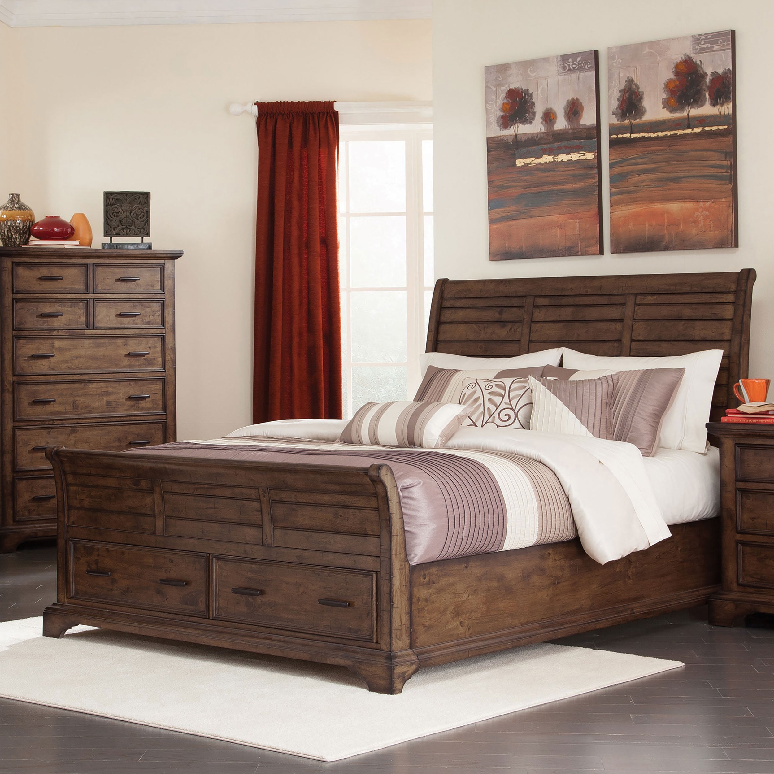 Elk Grove Storage Bed Vintage Bourbon