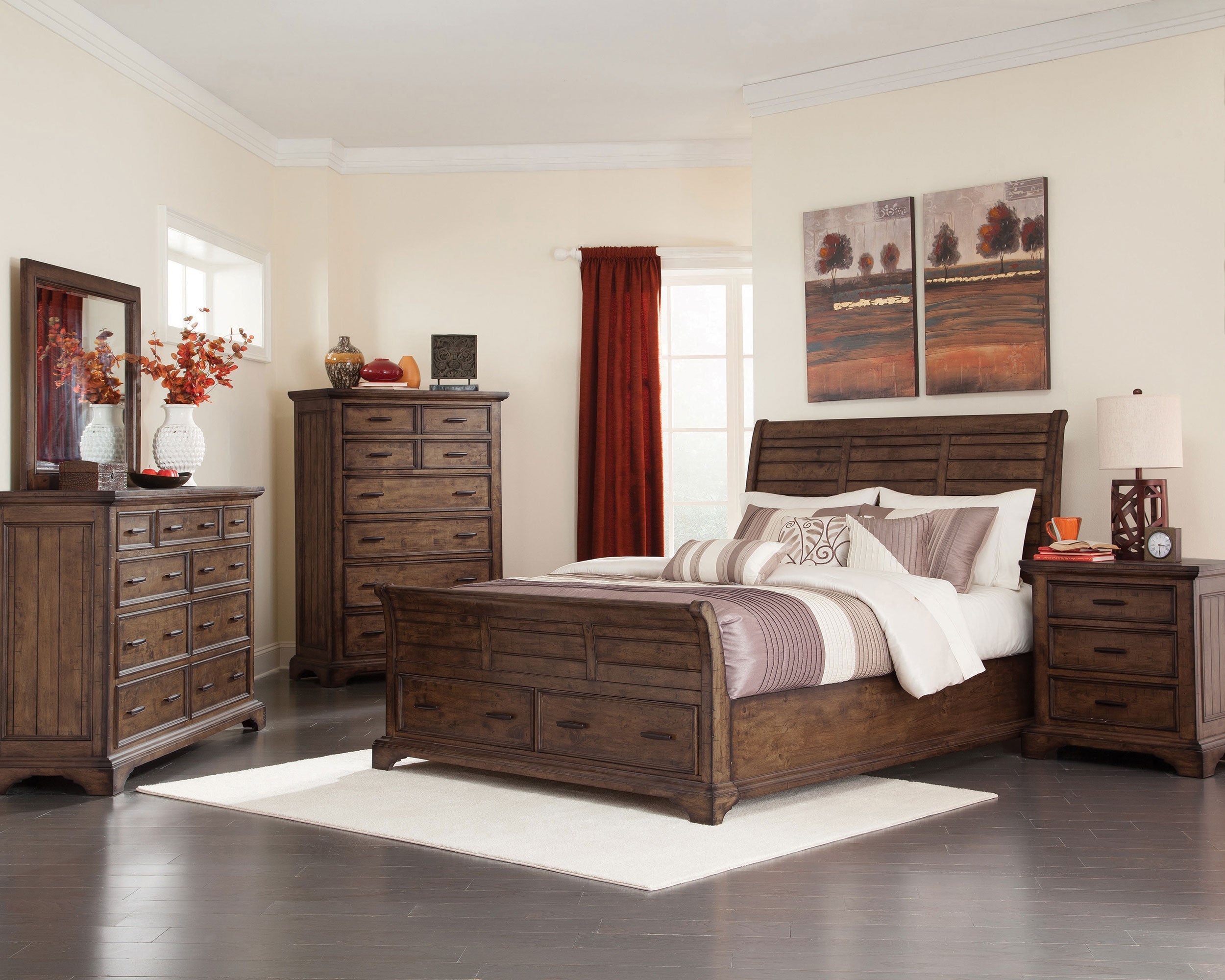 Elk Grove Storage Bed Vintage Bourbon