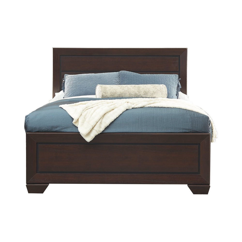 Kauffman Rustic Charm & sophisticatedSLook Bed California King Dark Cocoa Panel