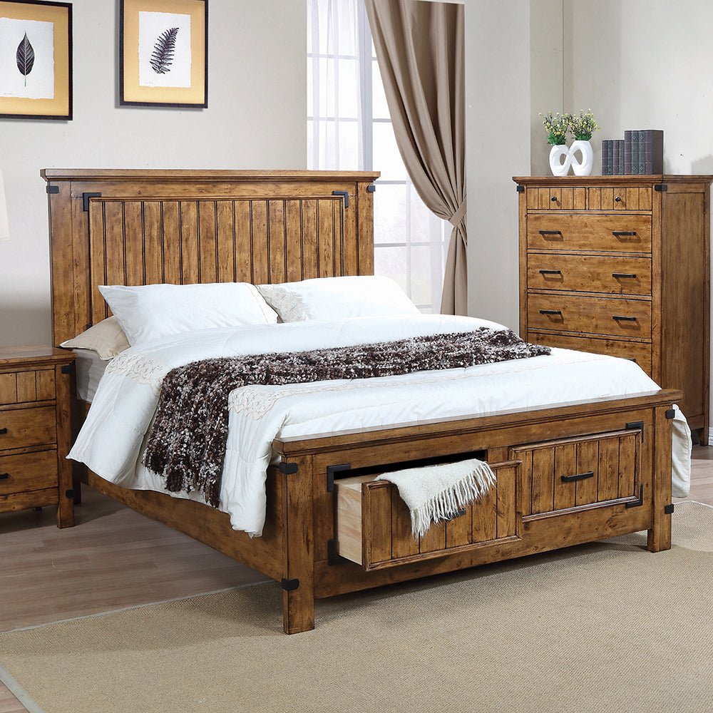 Brenner Collection Countryside Bed Rustic Honey