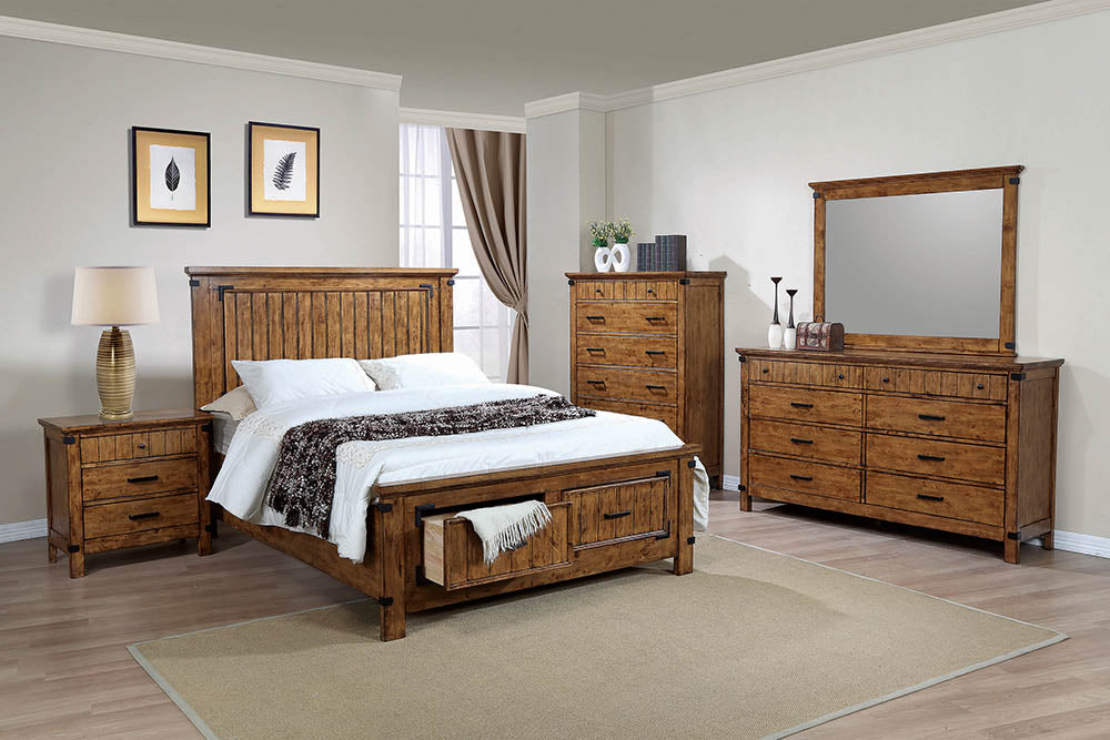 Brenner Collection Countryside Bed Rustic Honey