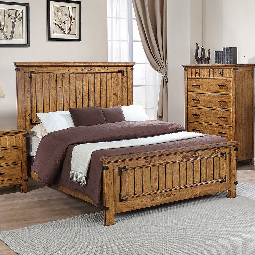 Brenner Collection Countryside Bed Rustic Honey