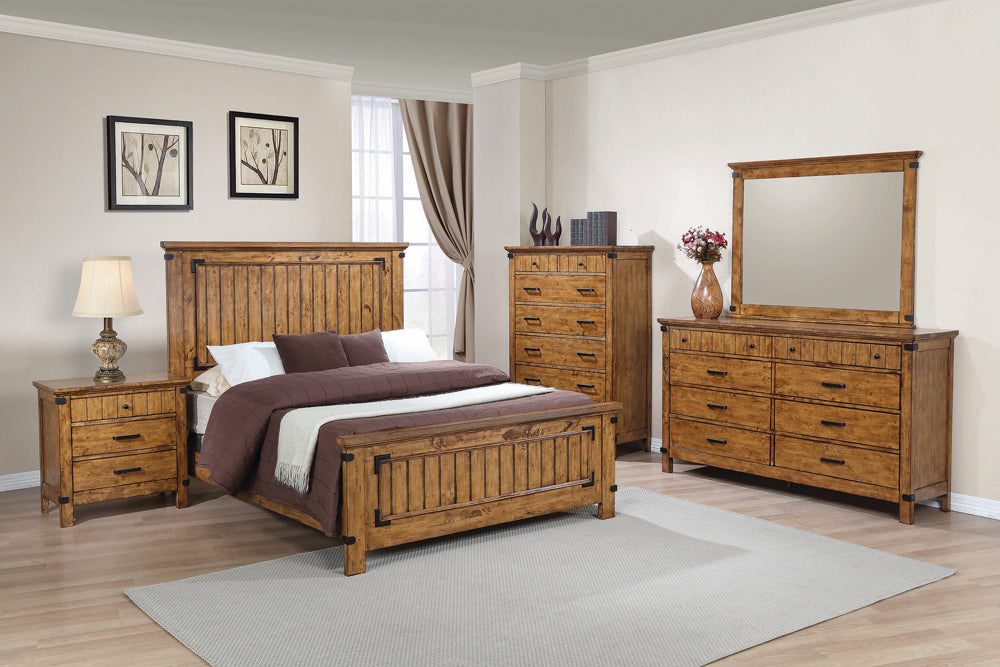 Brenner Collection Countryside Bed Rustic Honey