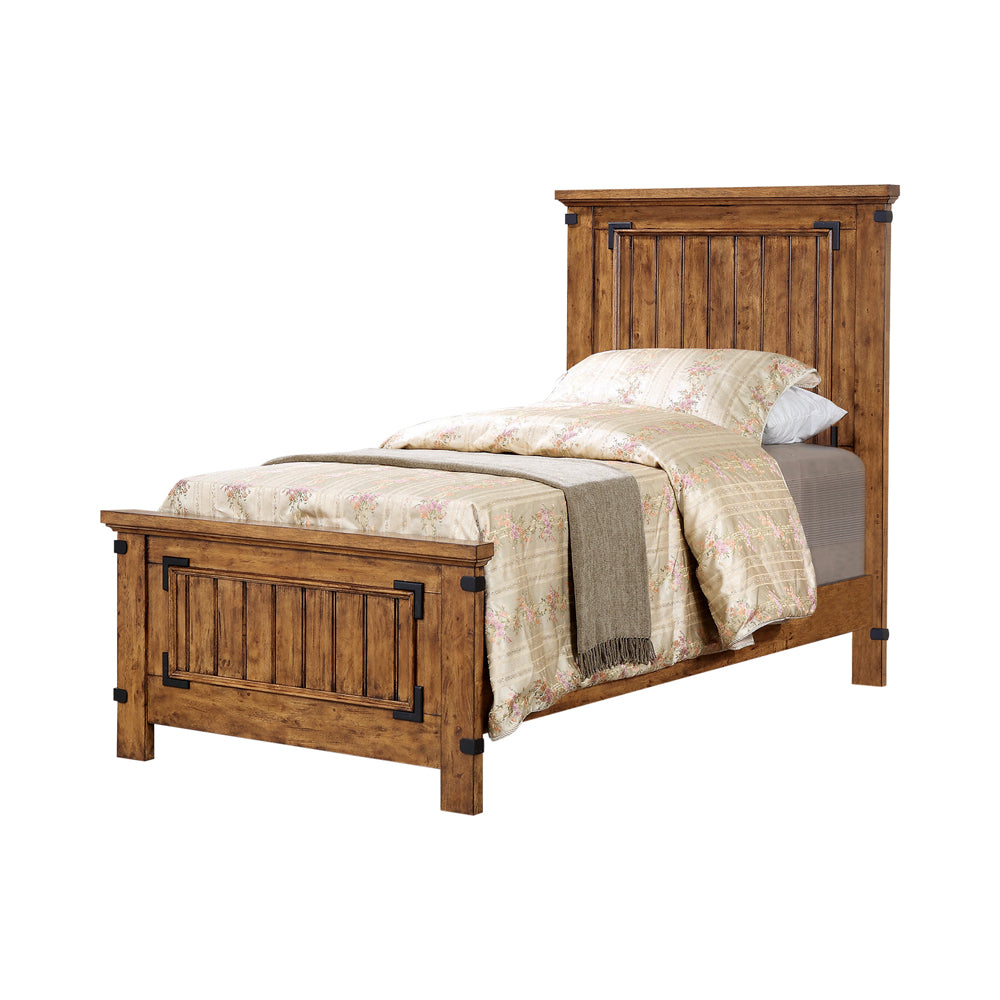 Brenner Collection Countryside Bed Rustic Honey Twin Panel