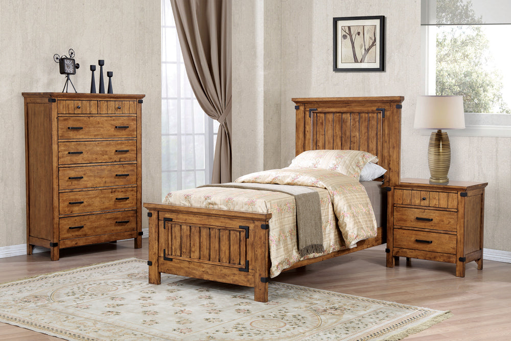 Brenner Collection Countryside Bed Rustic Honey