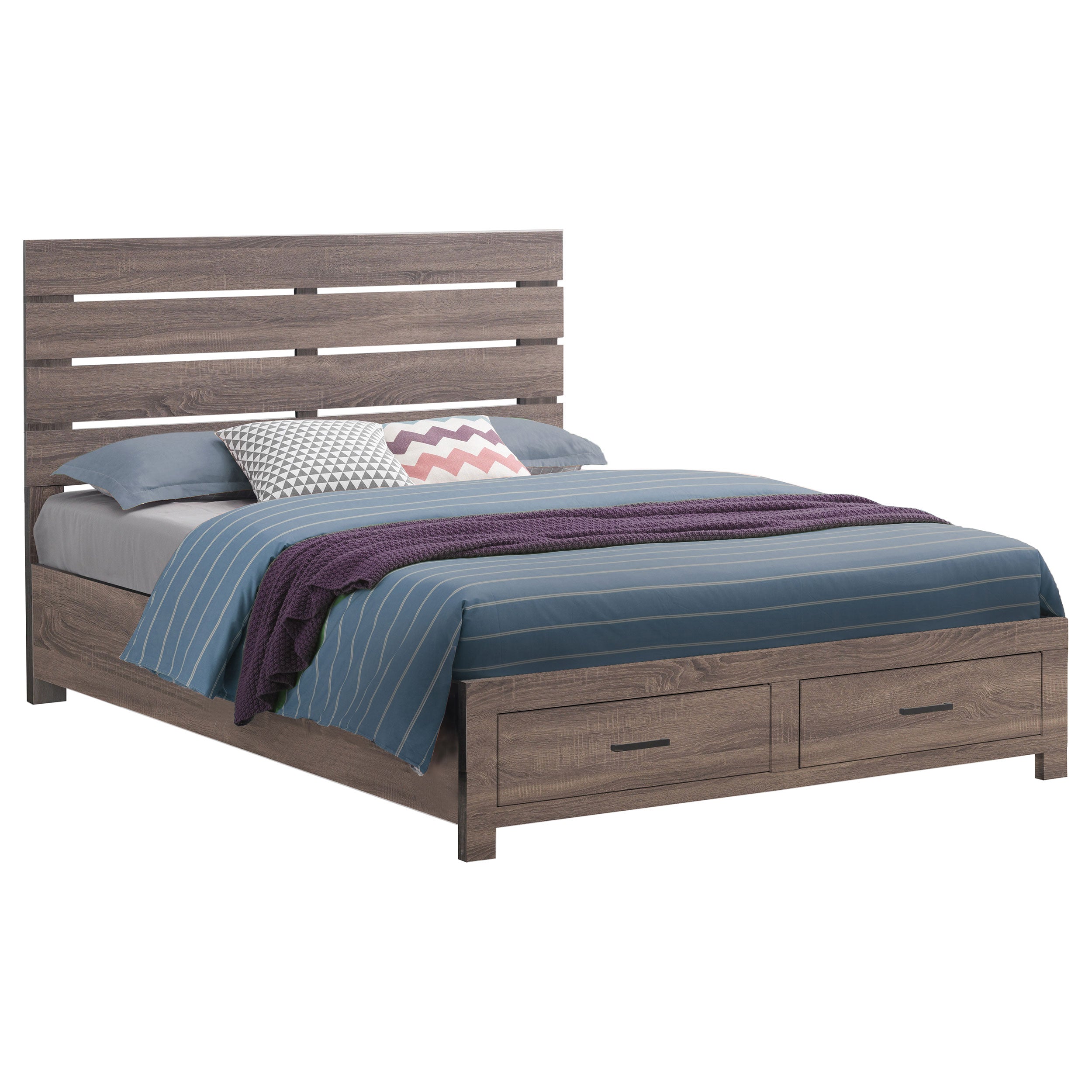 Brantford Plank-Style Headboard Bed