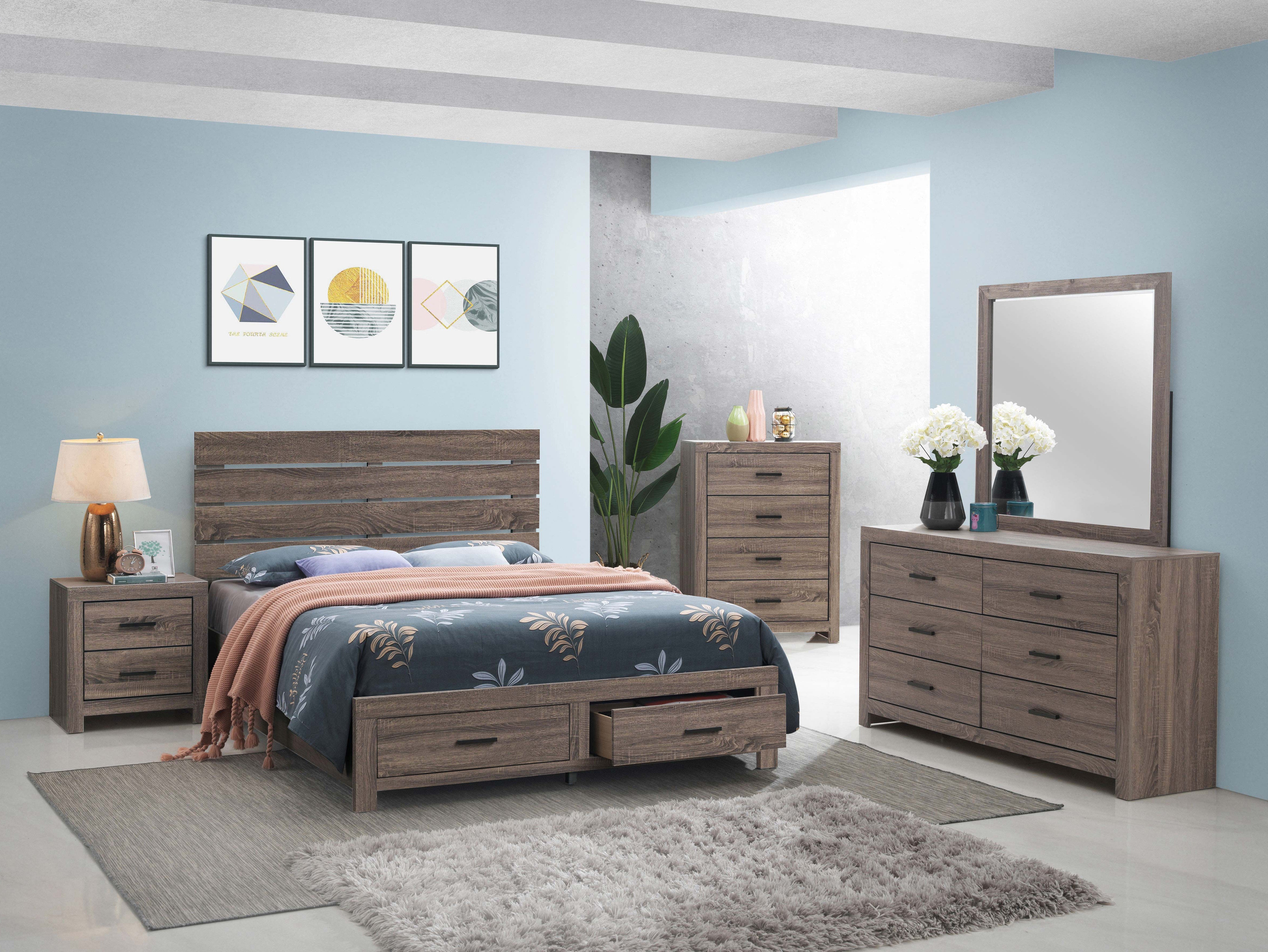 Brantford Plank-Style Headboard Bed