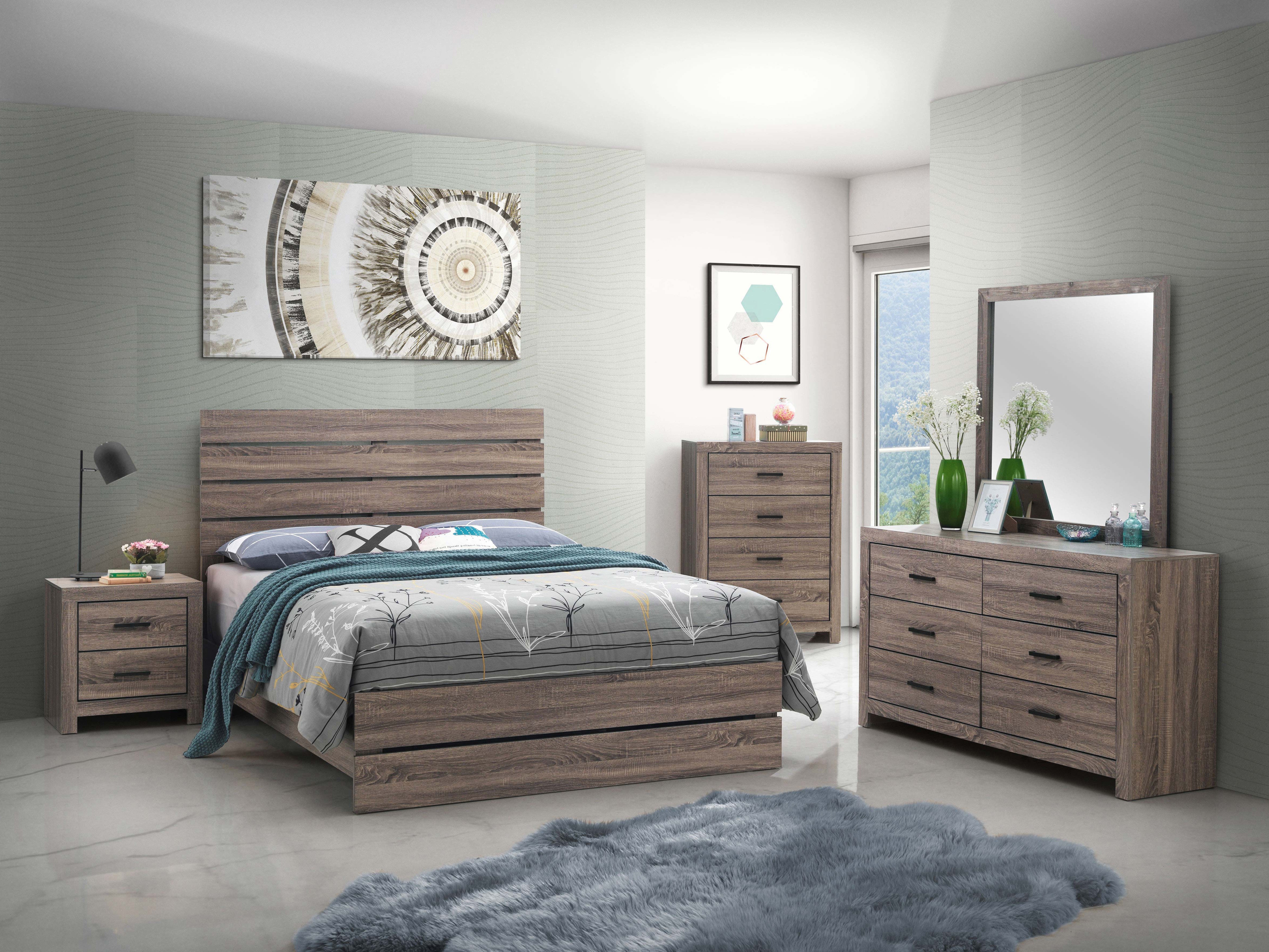 Brantford Plank-Style Headboard Bed