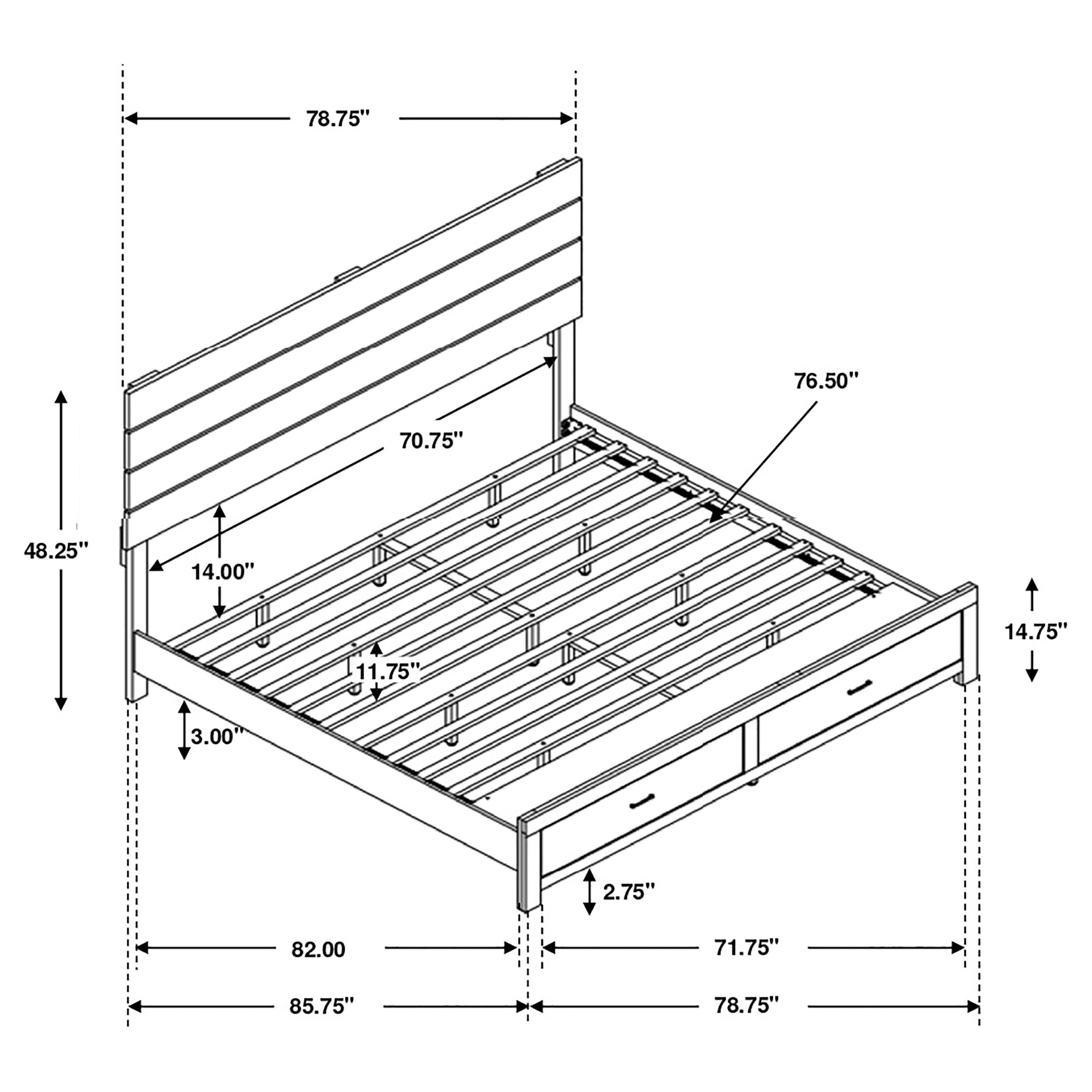 Brantford Plank-Style Headboard Bed