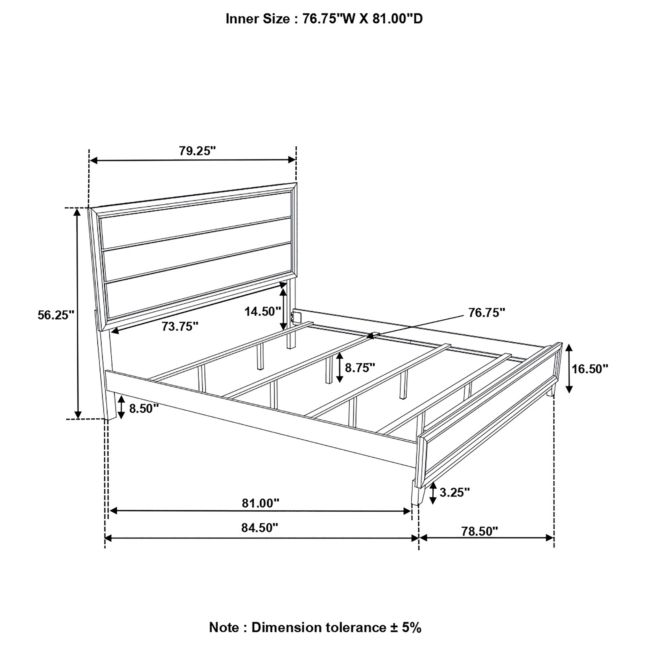 Watson Tasteful Style Panel Bed