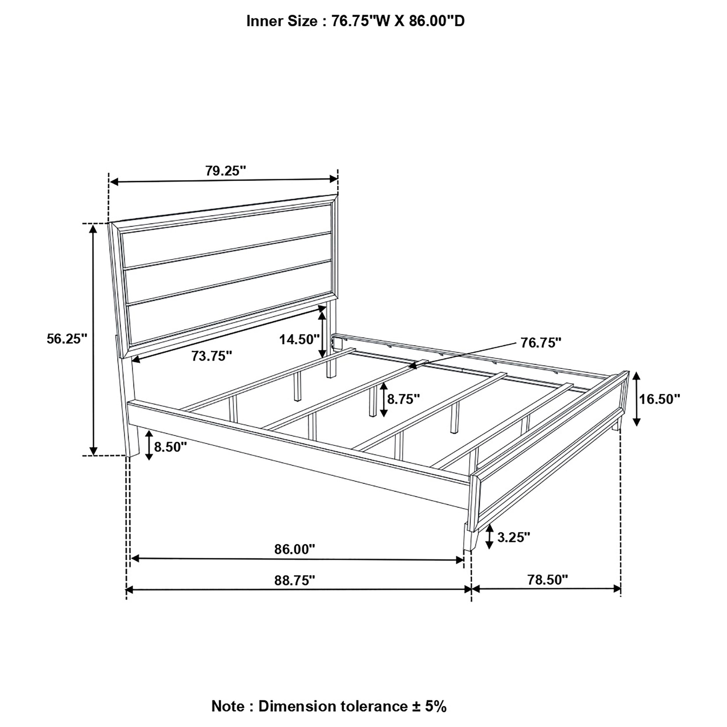 Watson Tasteful Style Panel Bed