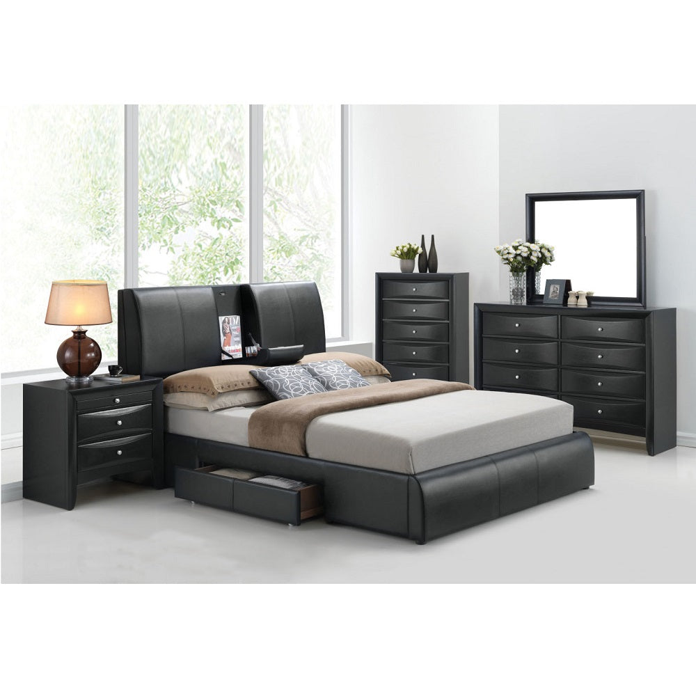 Caleya Sleek Covered Sophisticated Bed