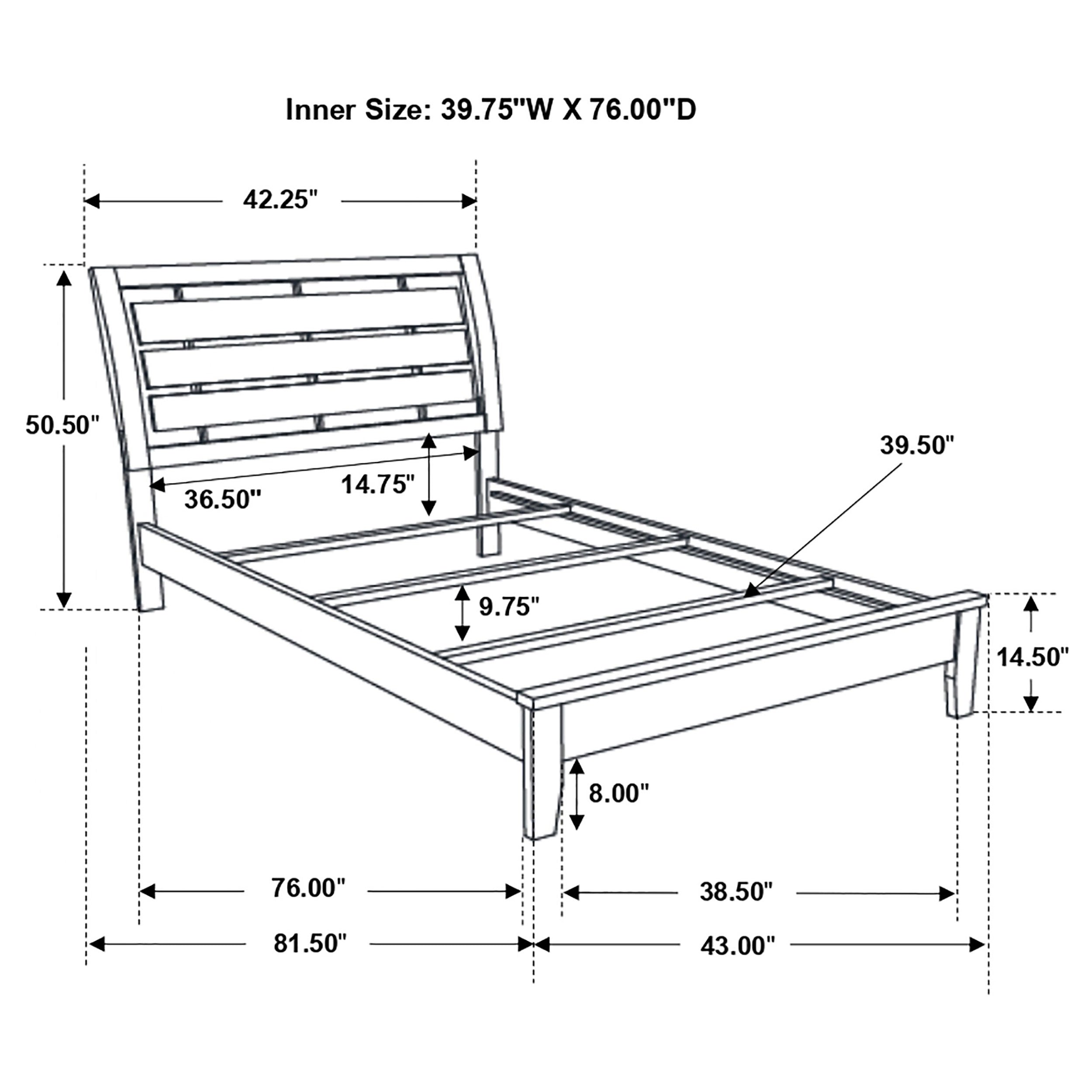 Serenity Youth Bedroom or Guest Room Panel Bed