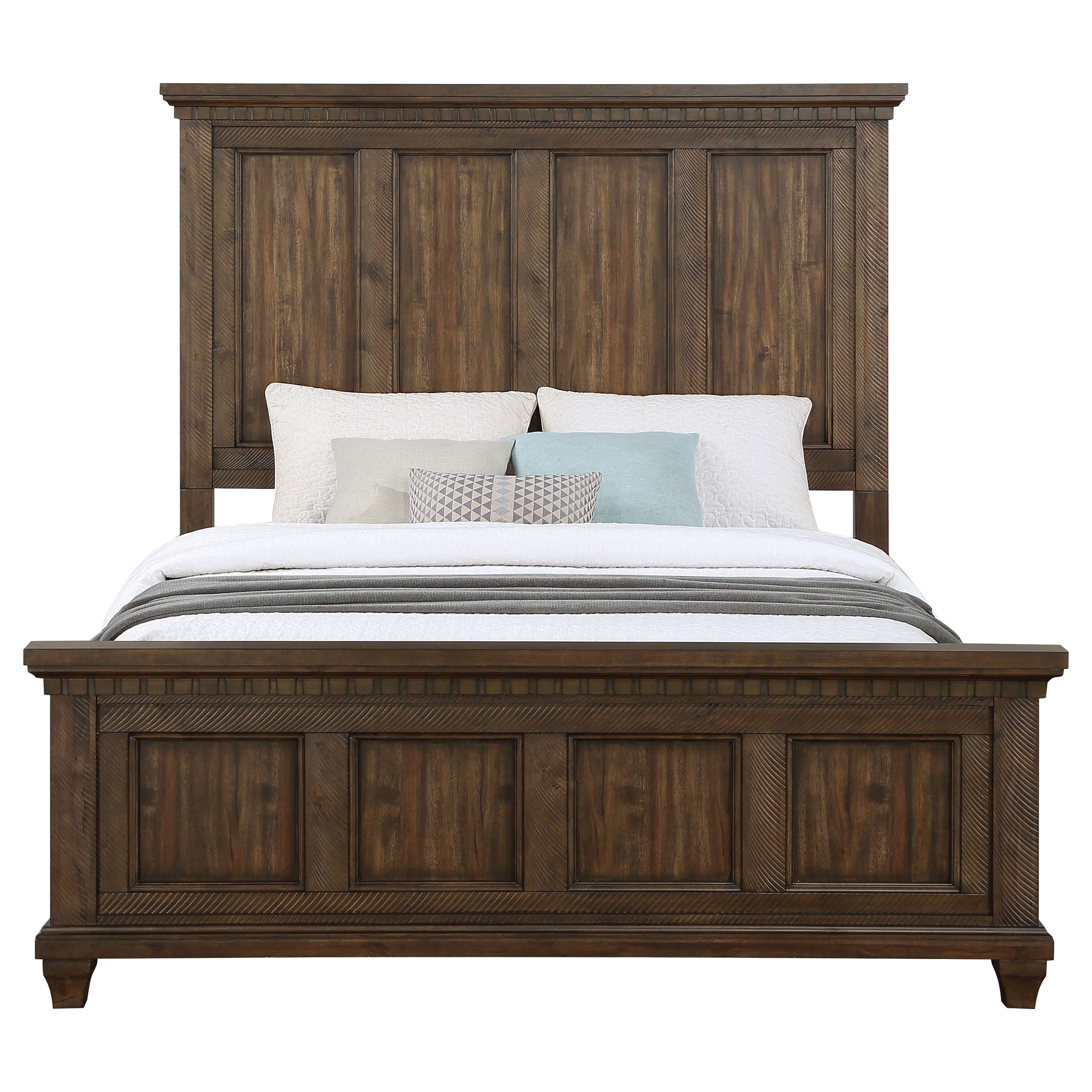 Bennington Rectangular Classic Style with Vintage Bed Acacia Brown