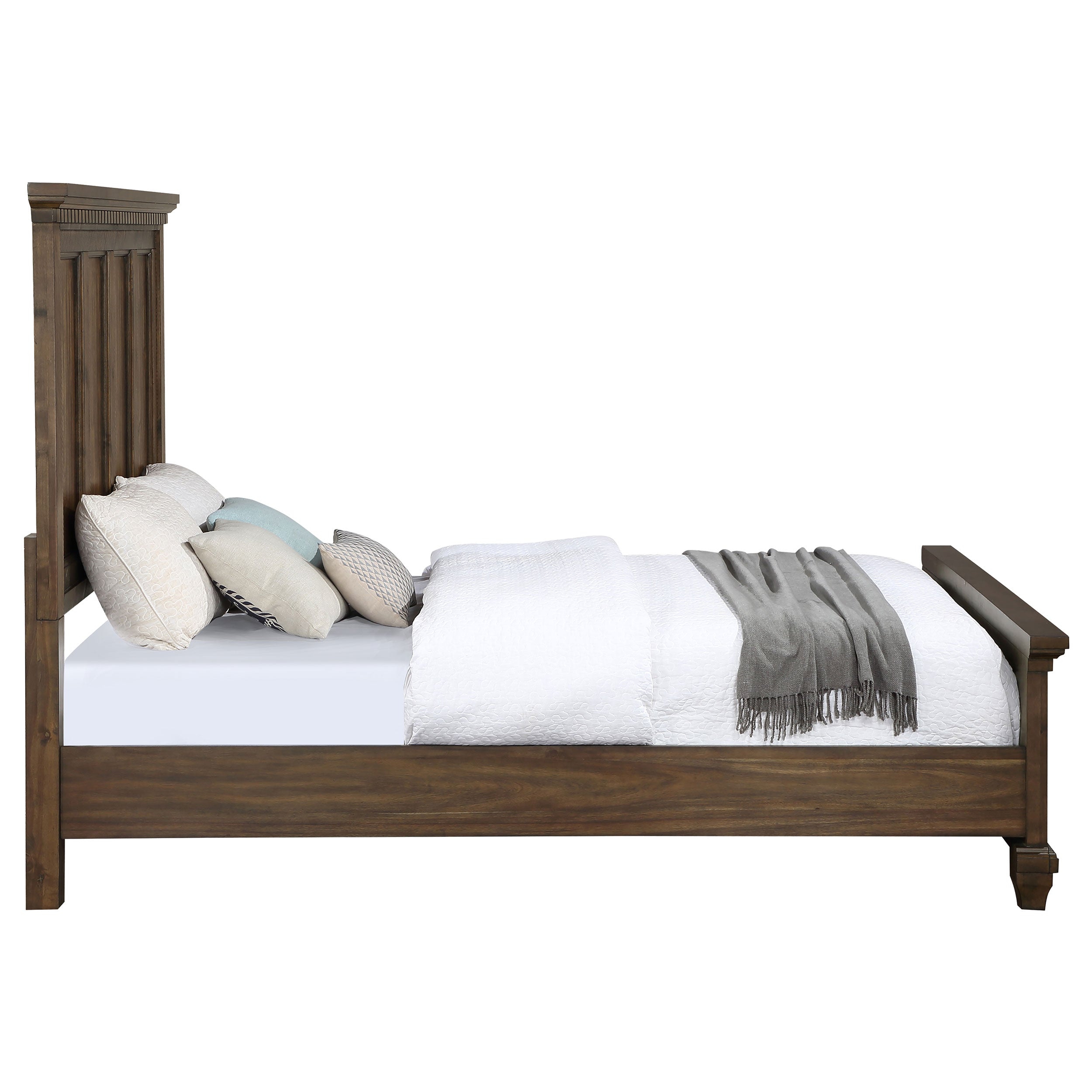 Bennington Rectangular Classic Style with Vintage Bed Acacia Brown