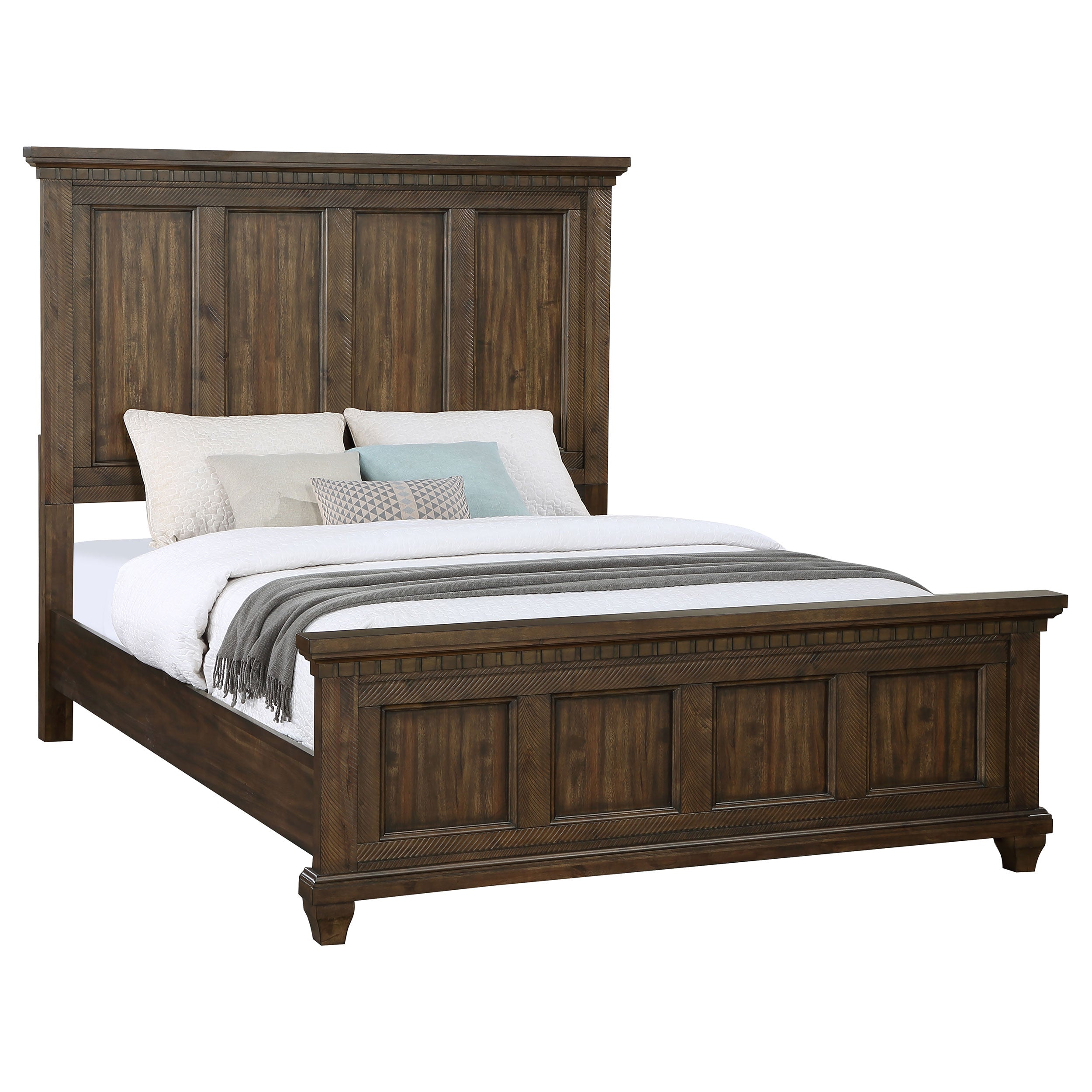 Bennington Rectangular Classic Style with Vintage Bed Acacia Brown