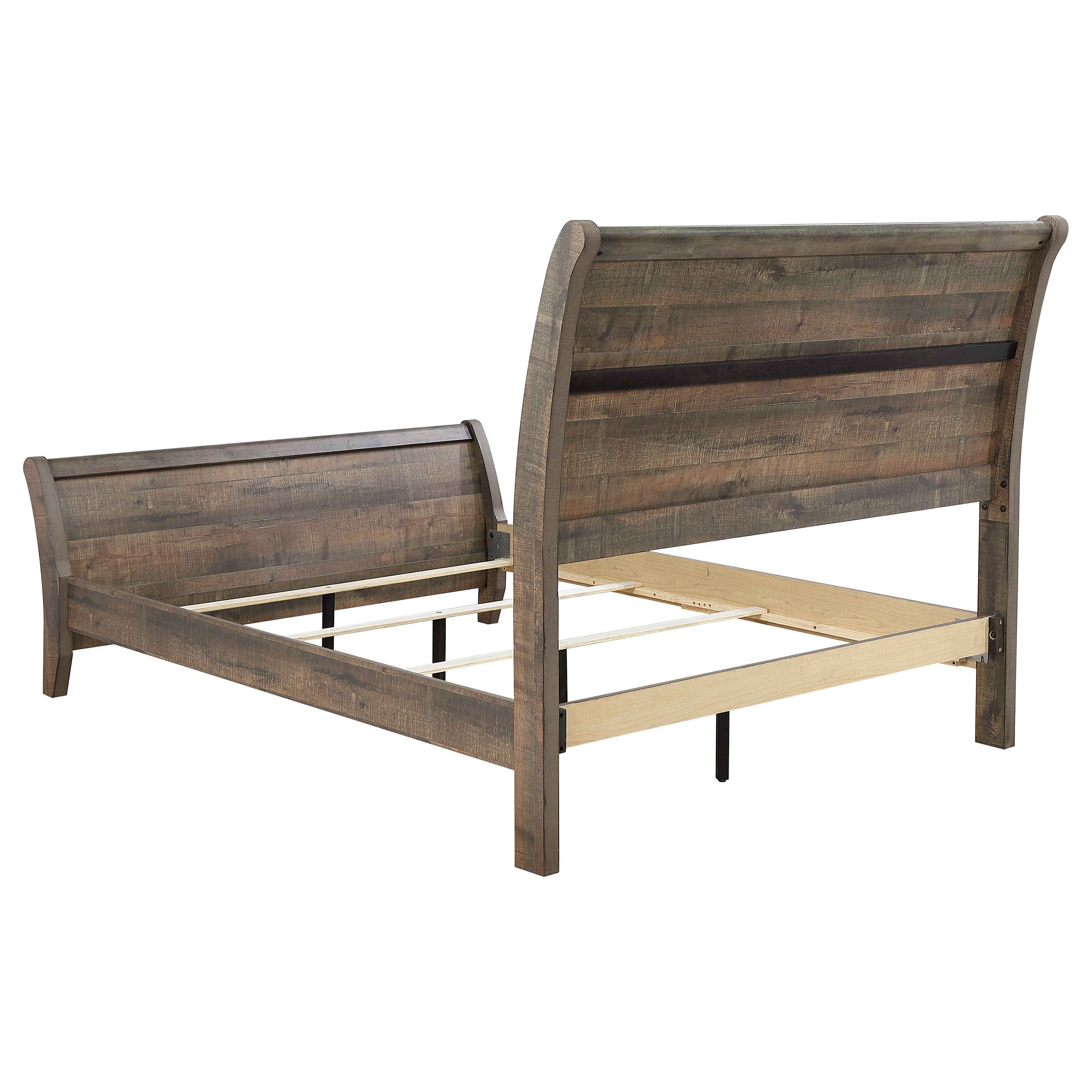 Frederick Stylish Bed Weathered Oak