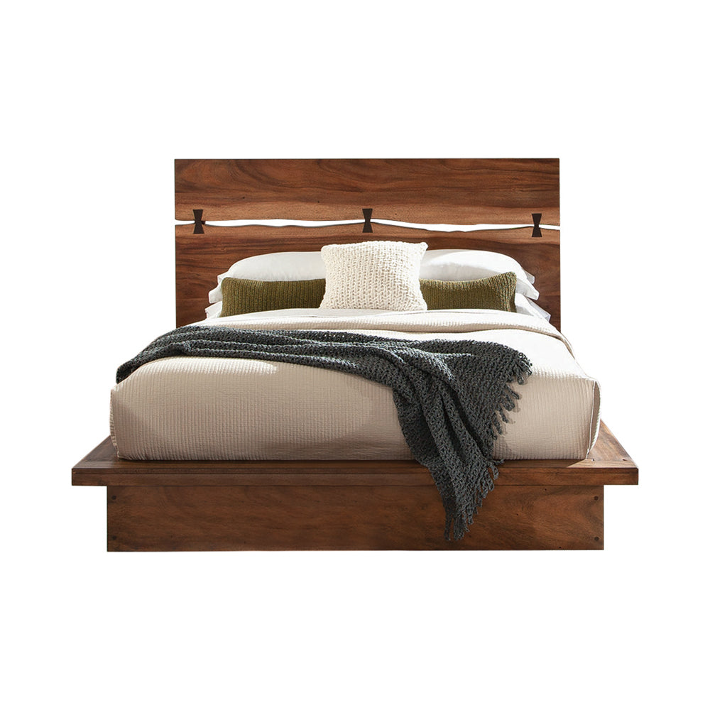 Winslow Aesthetics Bed Smokey Walnut and Coffee Bean