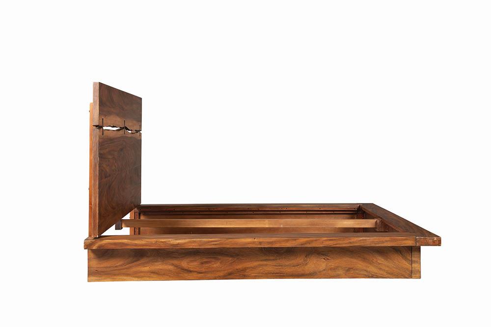 Winslow Aesthetics Bed Smokey Walnut and Coffee Bean