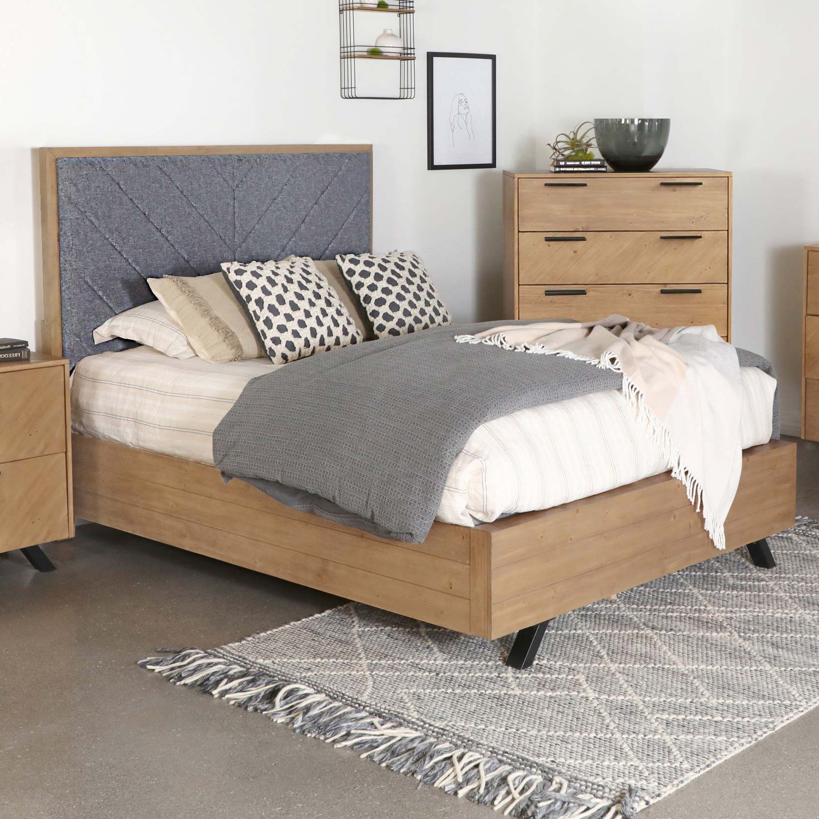 Taylor Rustic-Inspired & Contemporary Panel Bed