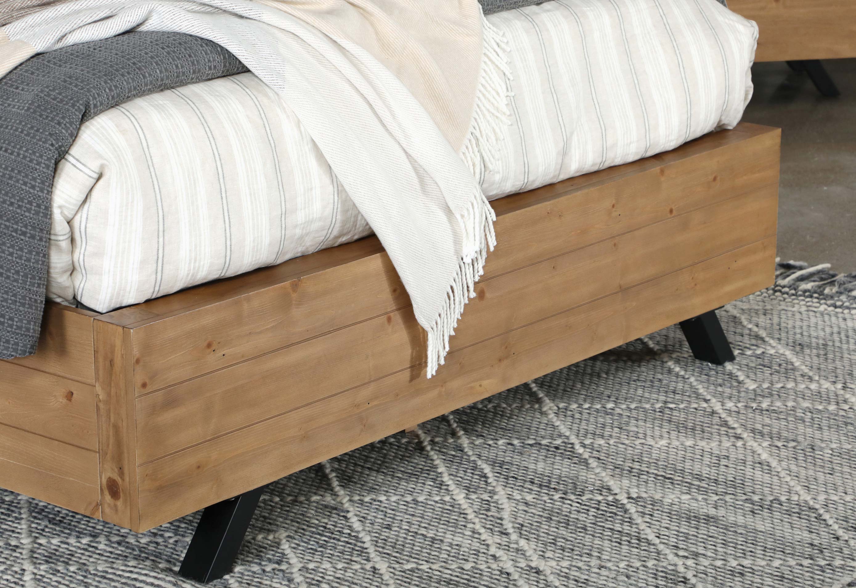 Taylor Rustic-Inspired & Contemporary Panel Bed