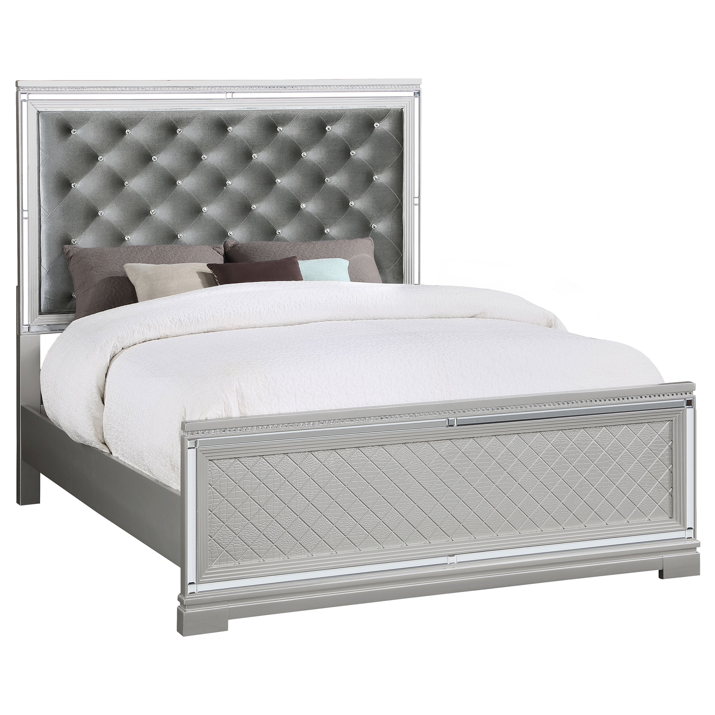 Eleanor Eleanor Collection Upholstered Tufted Bed