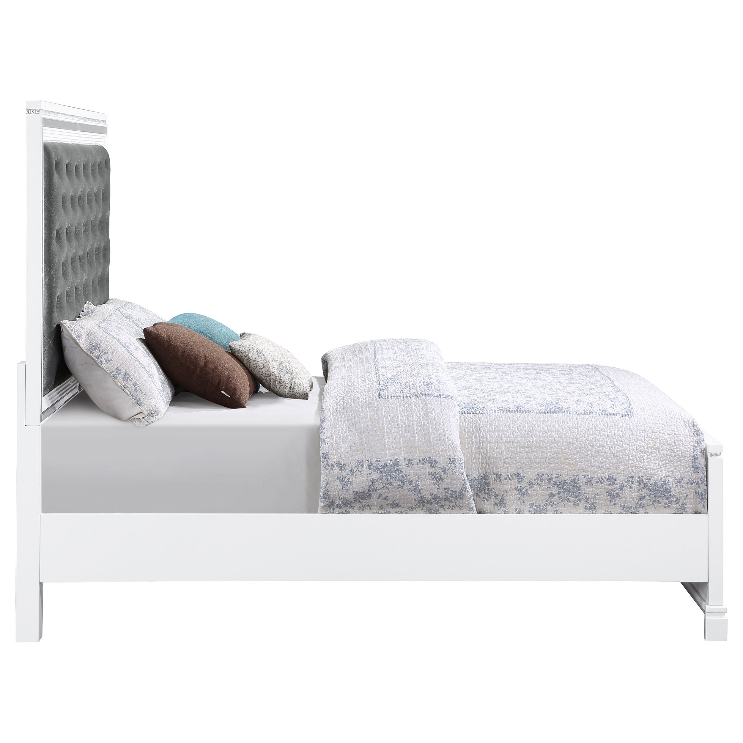 Eleanor Eleanor Collection Upholstered Tufted Bed