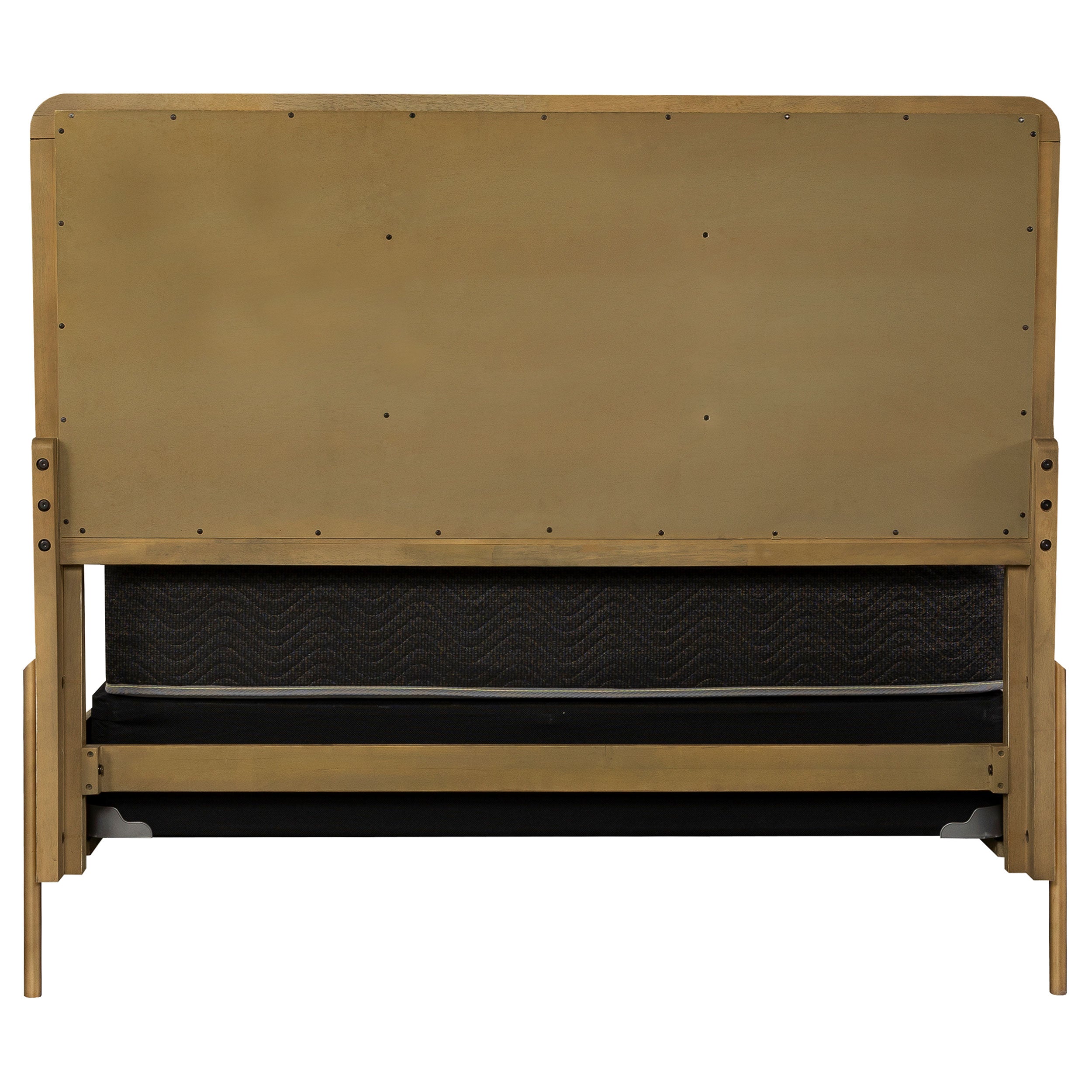 Arini Upholstered Mid-Century Modern Panel Bed