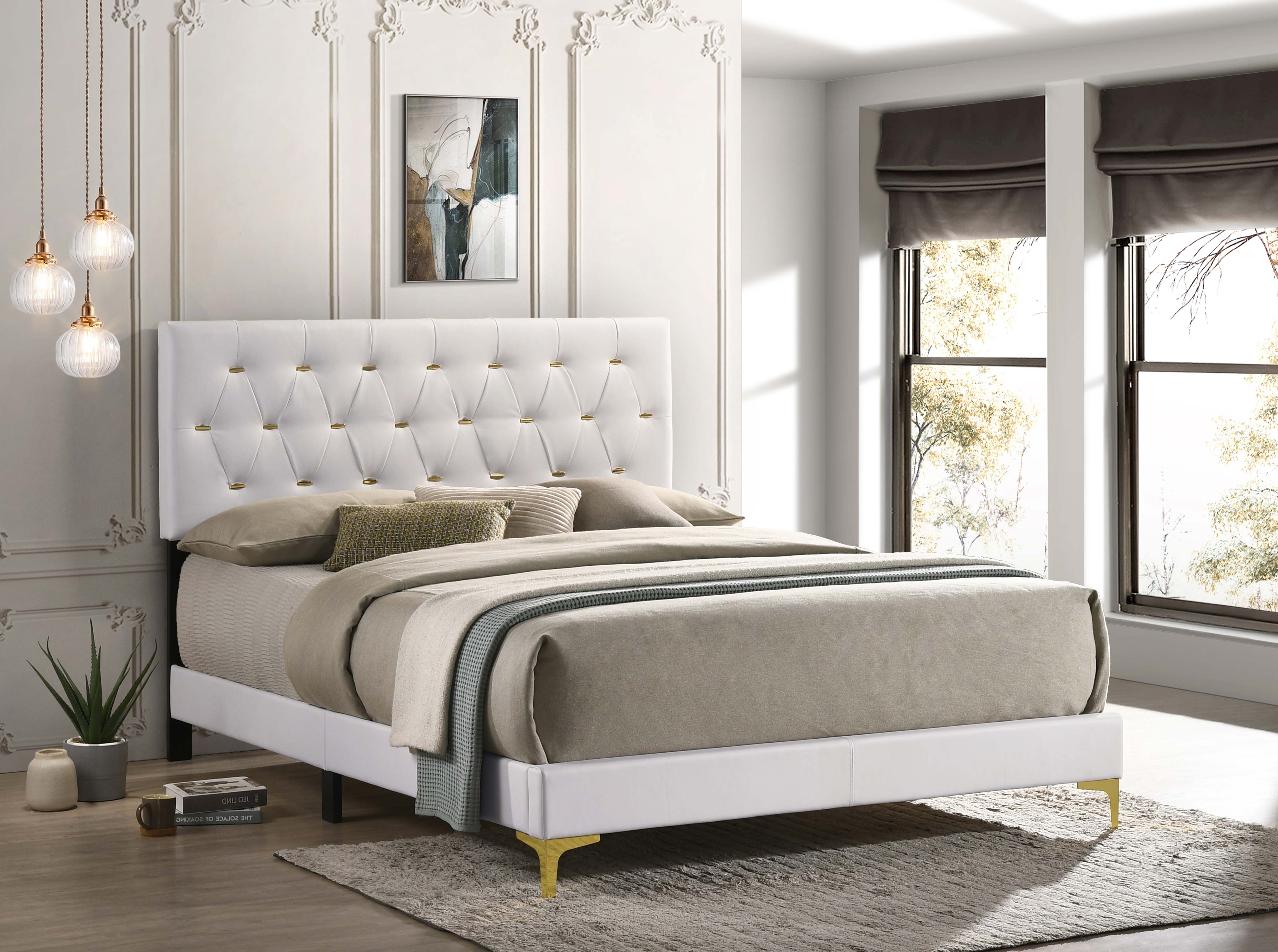 Kendall Modern Tufted Panel Bed